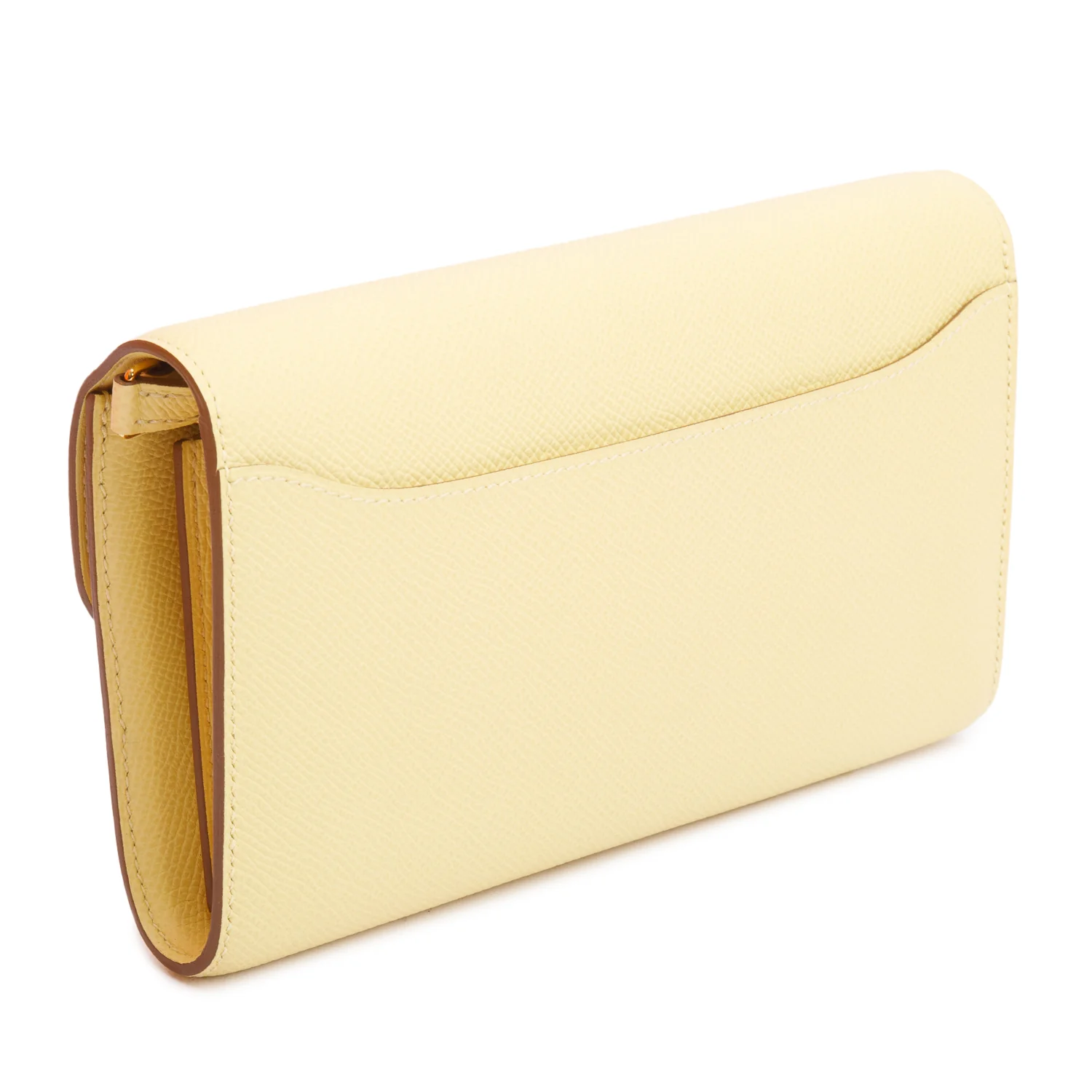 Hermes 2021 Jaune Poussin Epsom Leather Constance to Go w/ Strap, Box & Receipt - Image 7