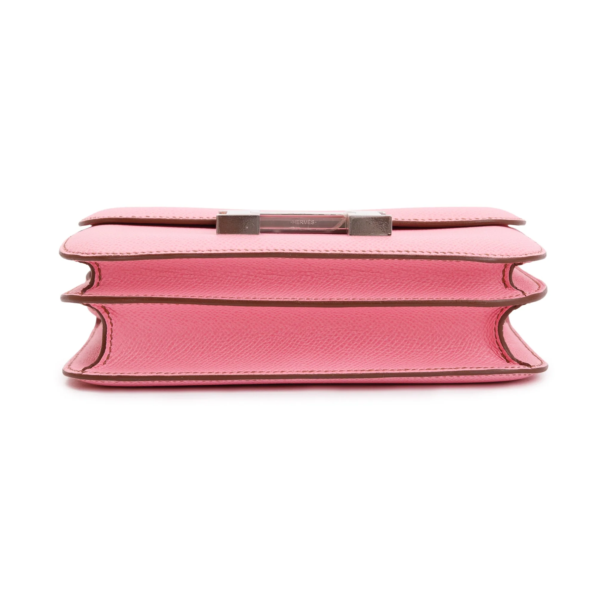 Hermes 2021 Rose Confetti Epsom Leather Mini Constance 18 w/ Box - Image 6