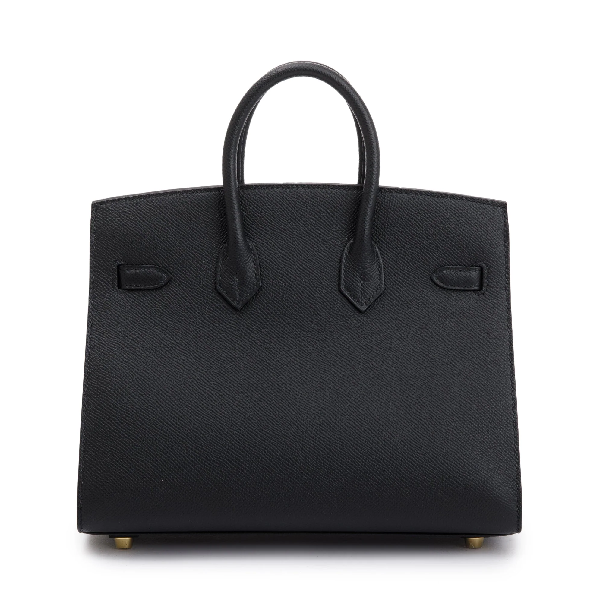 Hermes 2022 Black Noir Epsom Birkin Sellier 25 w/ Box - Image 4