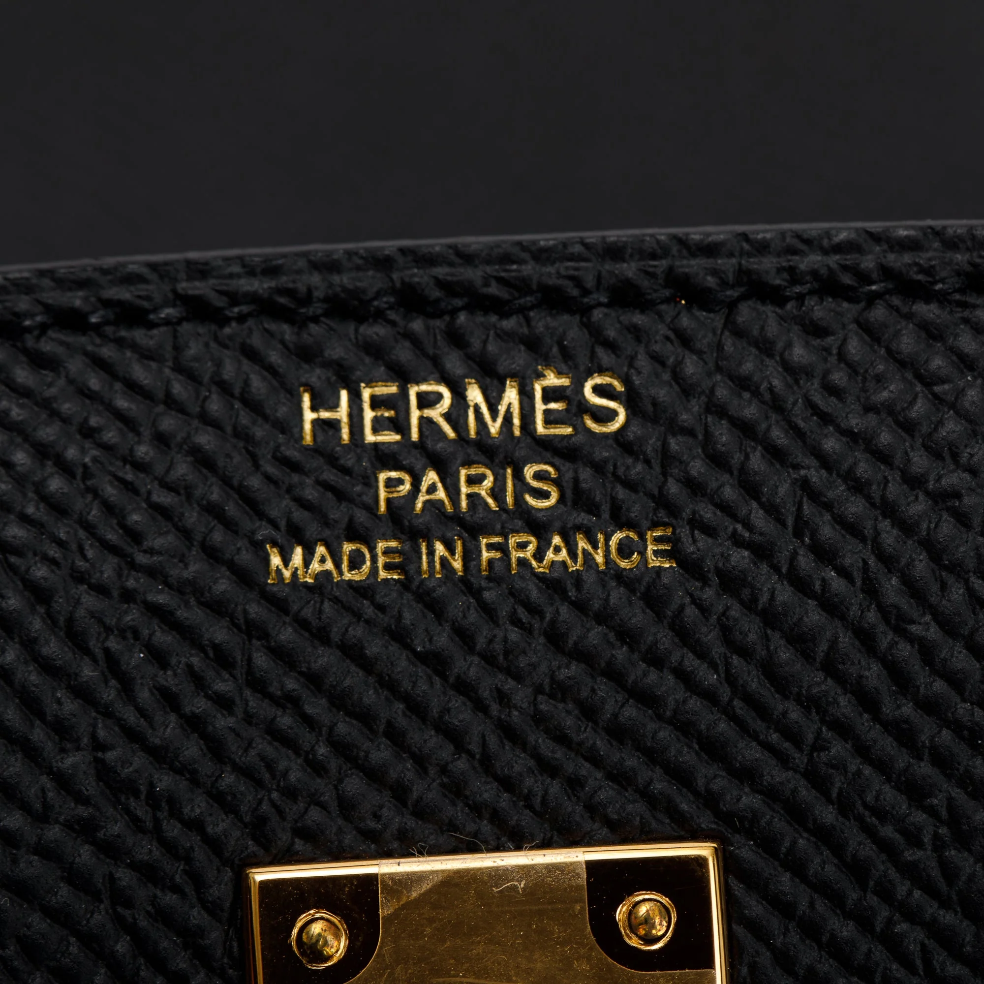 Hermes 2022 Black Noir Epsom Birkin Sellier 25 w/ Box - Image 7