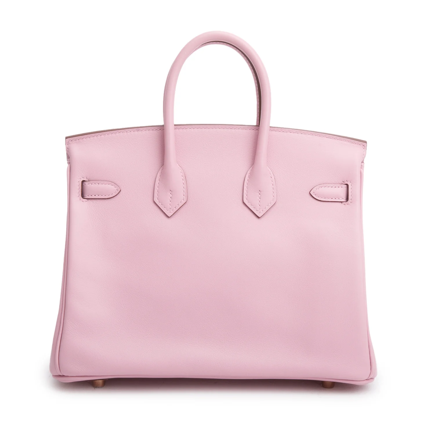 Hermes 2022 Mauve Sylvestre Swift Birkin 25 w/ Box & Receipt - Image 4