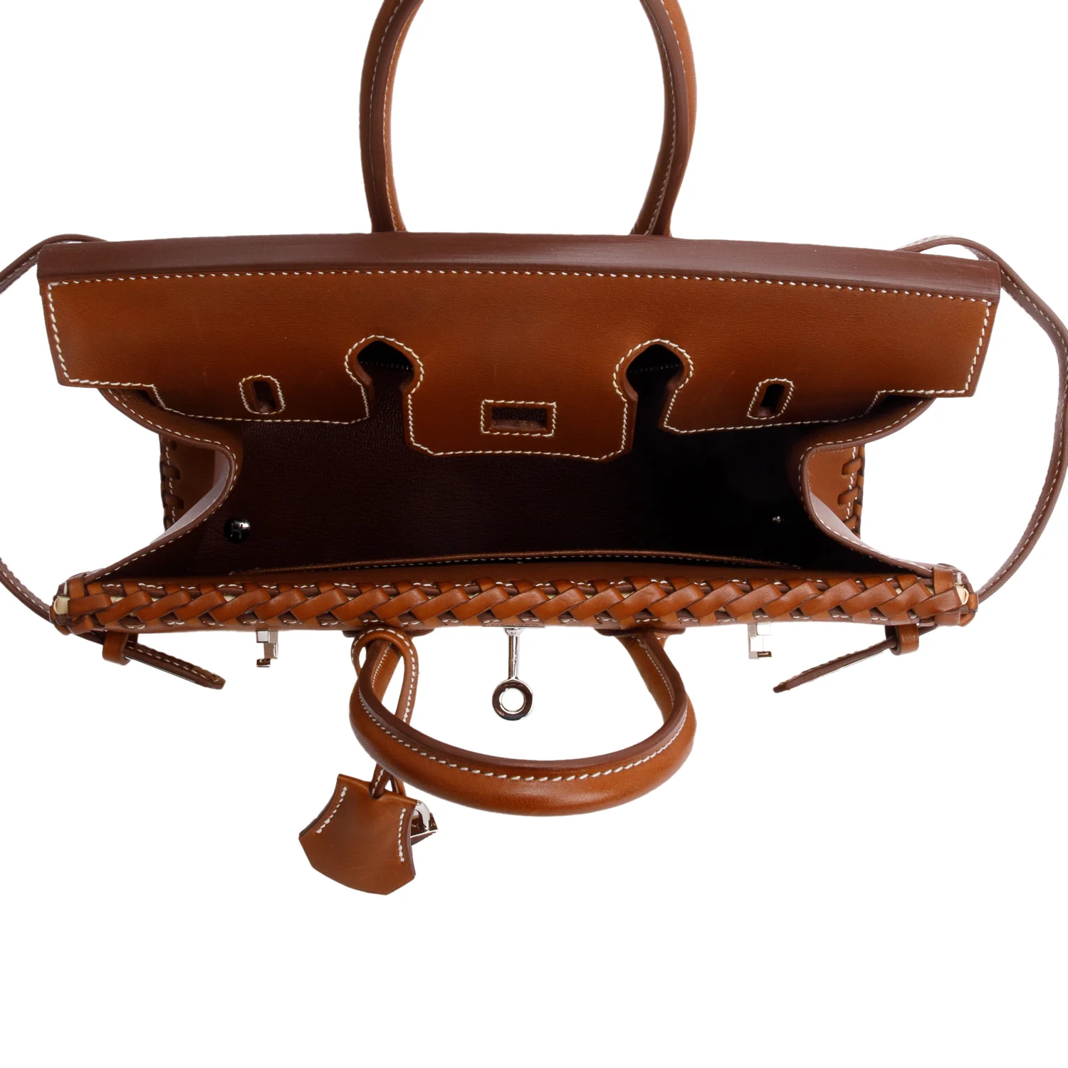 Hermes 2022 Naturel/Fauve Osier Veau Barenia Birkin Picnic 25 w/ Box - Image 7