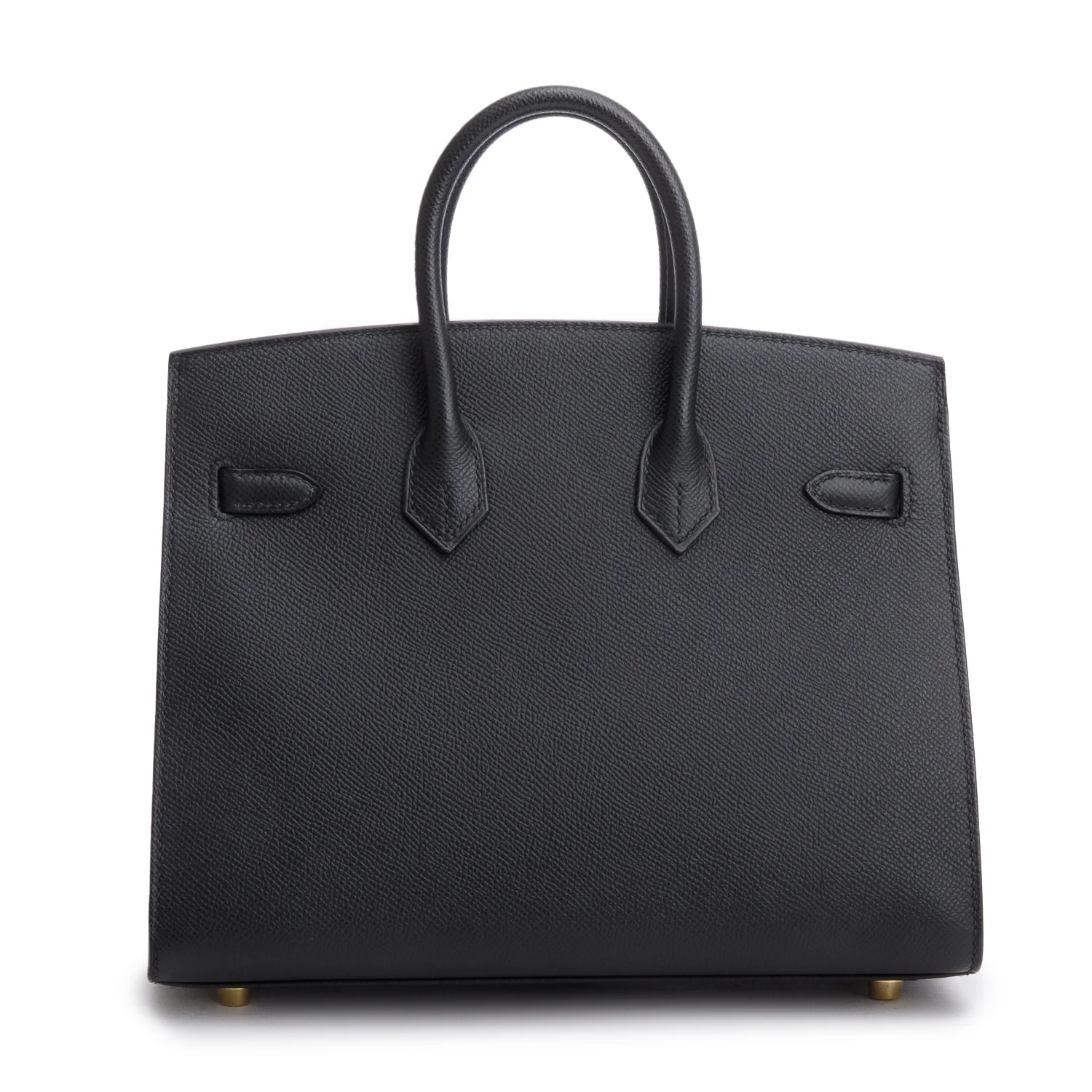 Hermes 2022 Noir Veau Epsom Birkin Sellier 25 w/ Box & Receipt - Image 4