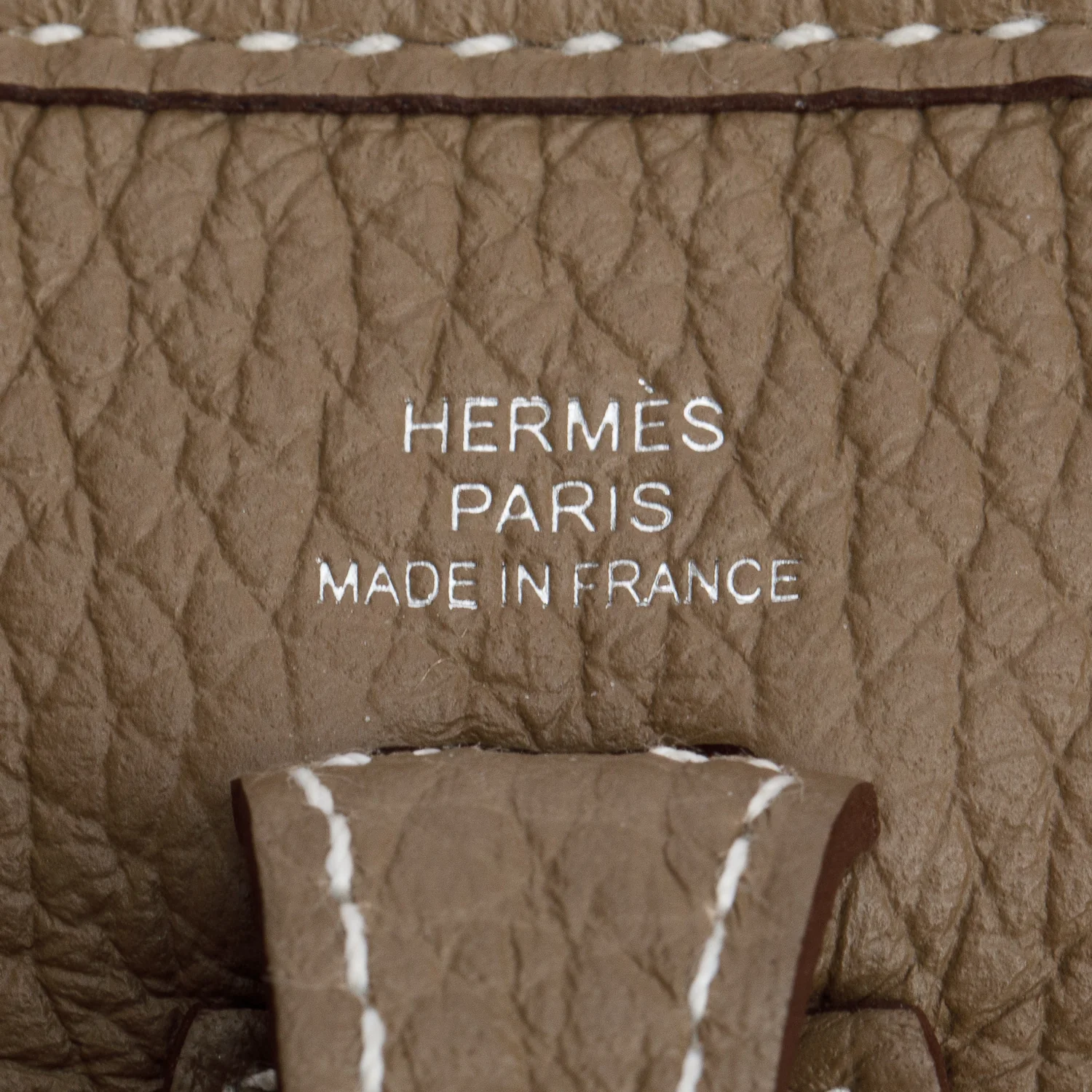 Hermes 2024 Etoupe/Bleu Nuit Taurillon Clemence Amazone Evelyne TPM 16 w/ Box - Image 8