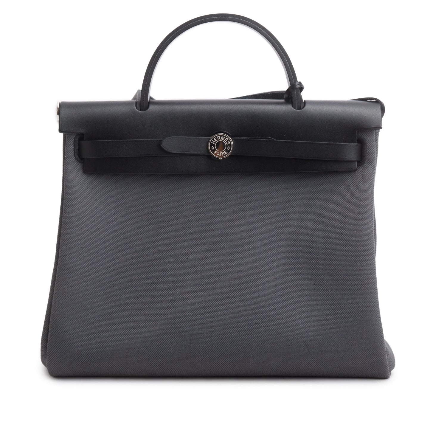 Hermes 2024 Noir/Vert Gris Military Toile Vache Hunter Herbag 31 Zip 31 - Image 3