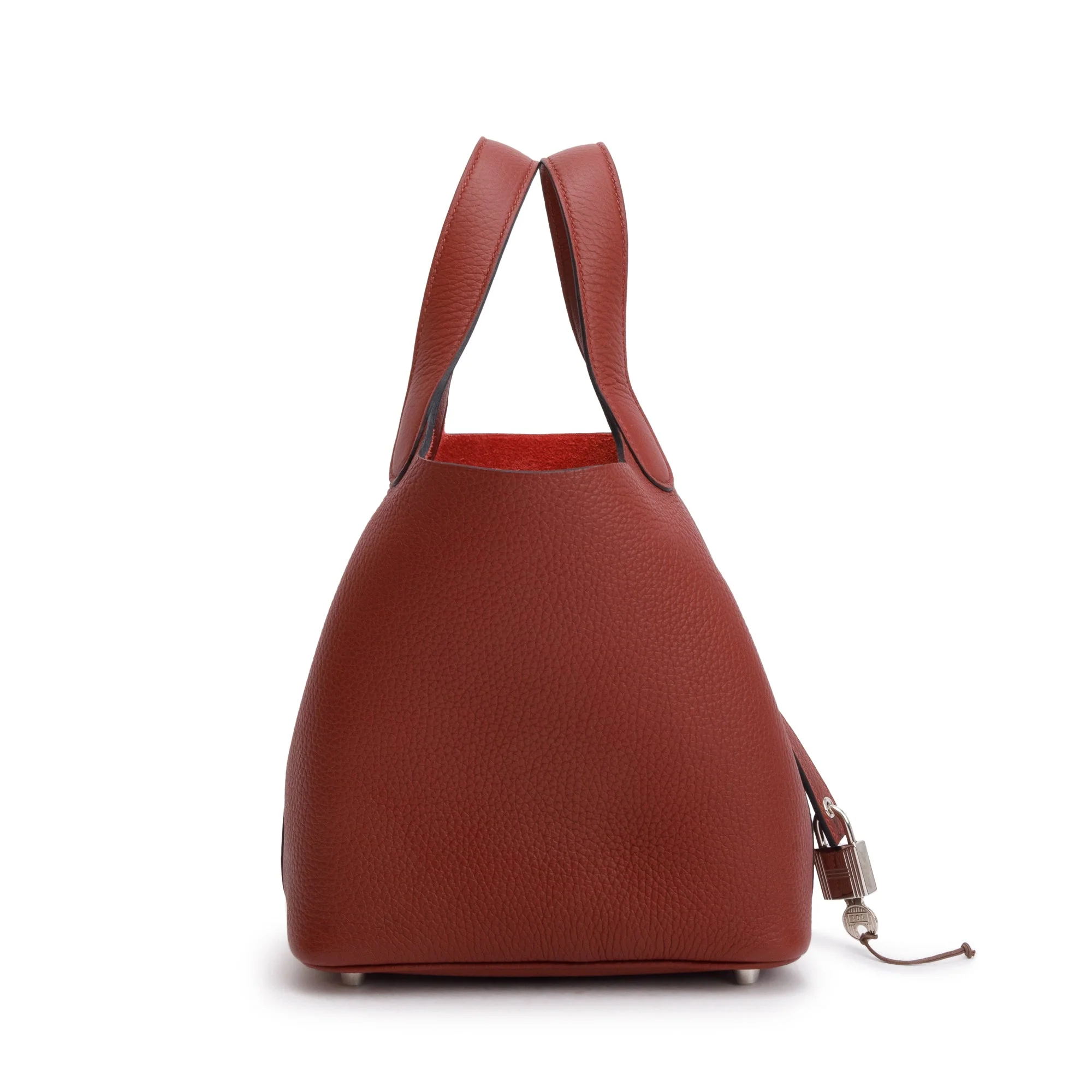 Hermes 2024 Rouge H Taurillon Clemence Picotin Lock 18 w/ Box & Receipt - Image 4