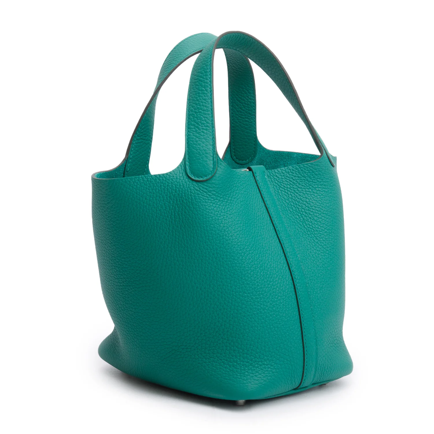 Hermes 2024 Vert Vertigo Taurillon Clemence Picotin Lock 18 w/ Box & Receipt - Image 5