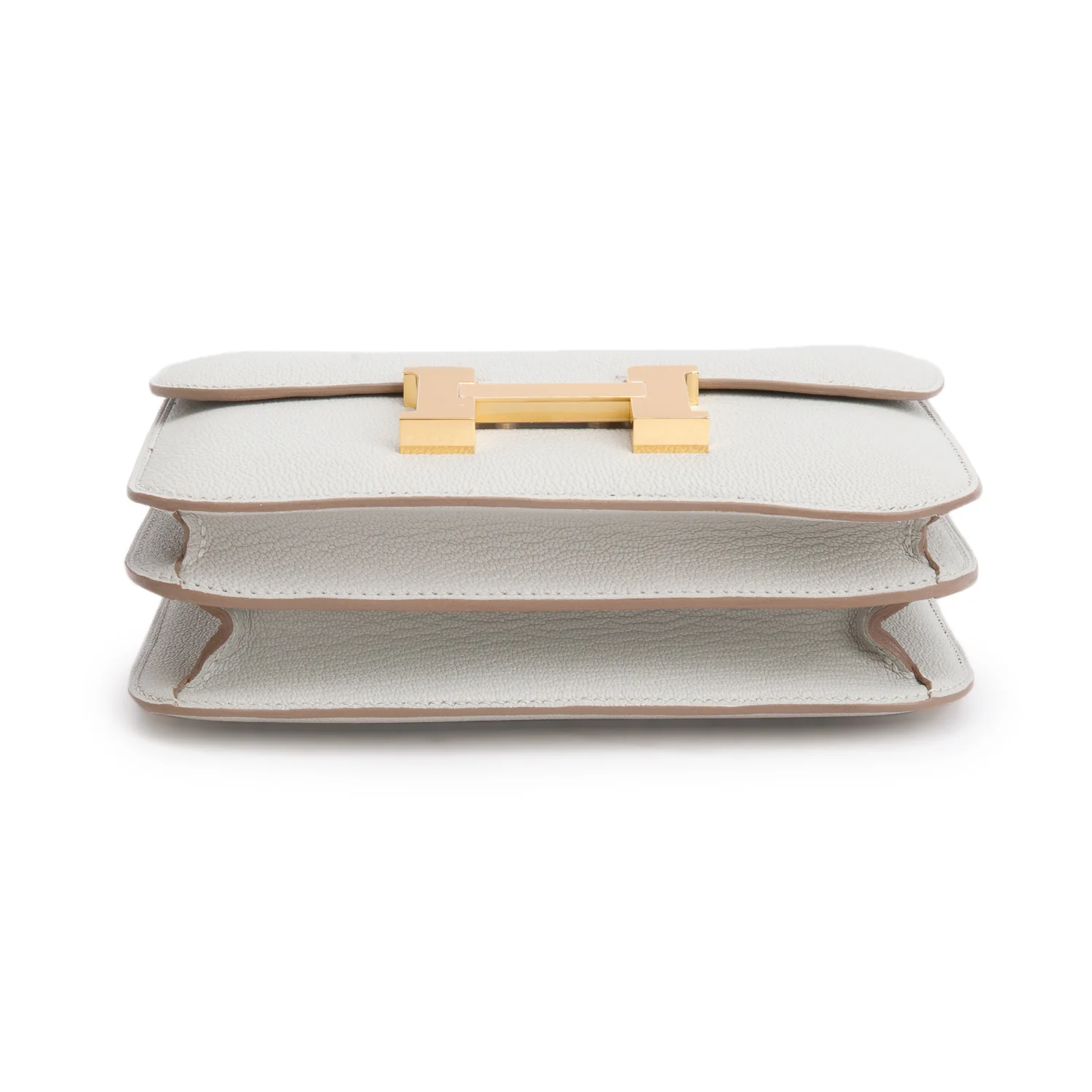 Hermes 2025 Gris Perle Chevre Mysore Leather Mini Constance 18 w/ Box - Image 8