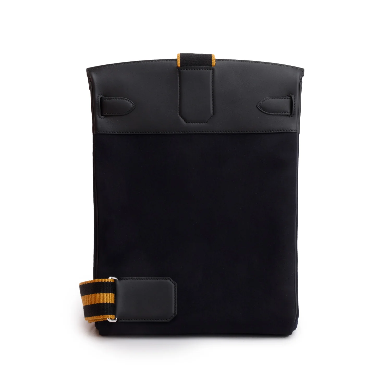 Hermes 2025 Noir Woolycot Canvas Swift Calfskin Hac a Dos GM w/ Box - Image 5
