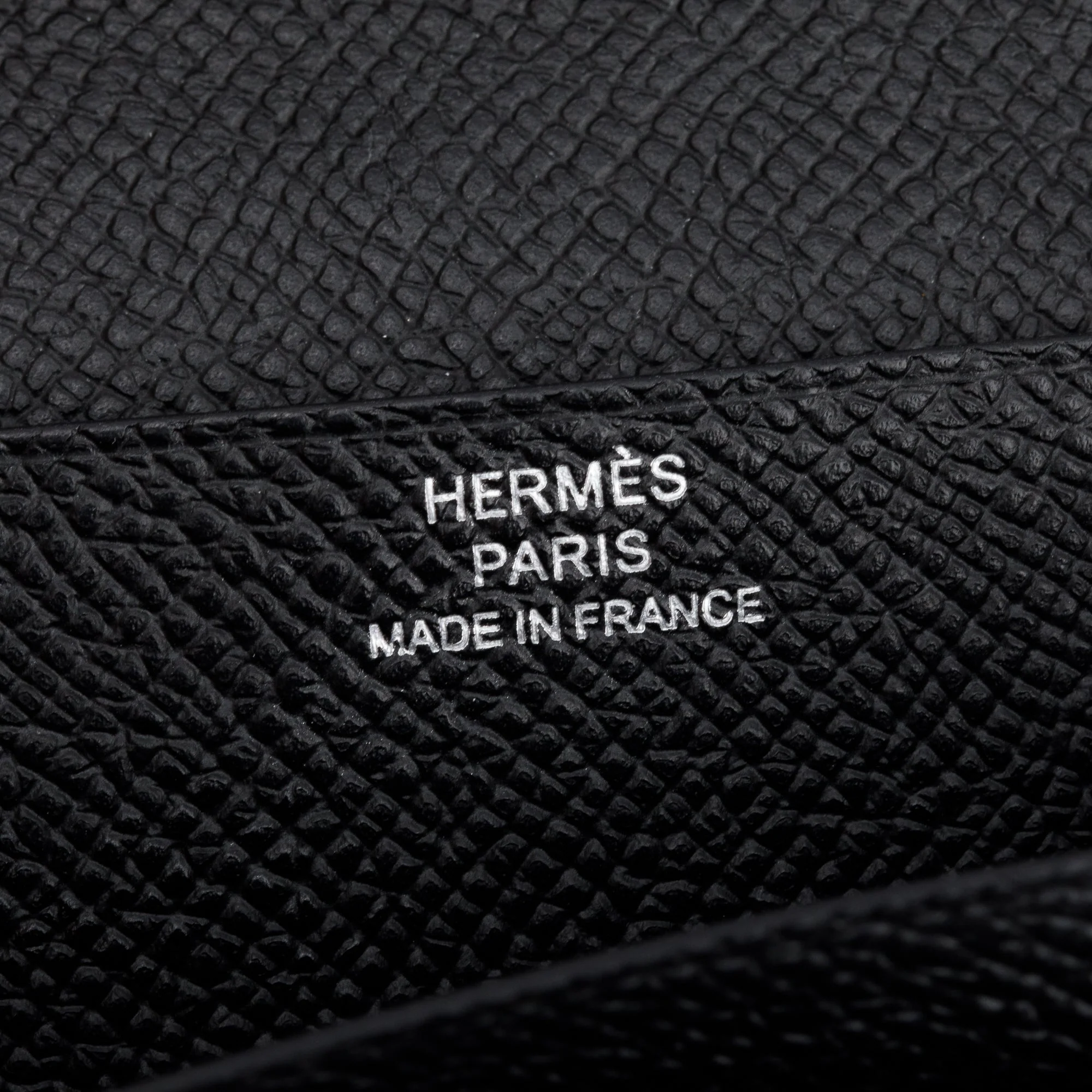 Hermes Black Epsom Leather Bearn Gusset Wallet - Image 6