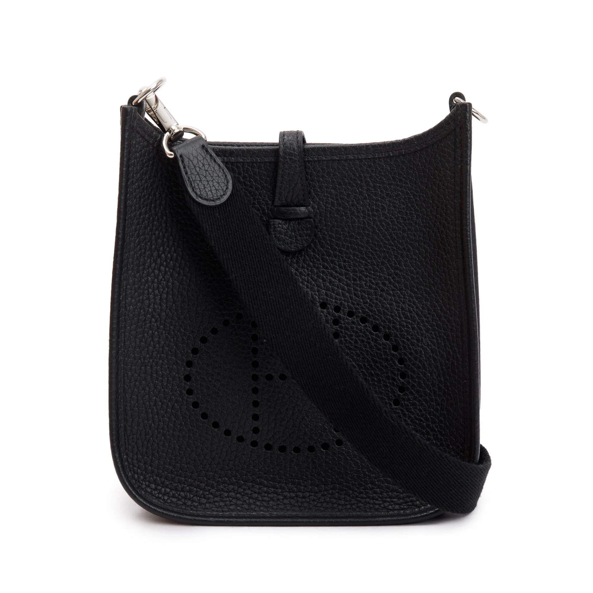 Hermes Black Noir Taurilon Clemence Amazone Evelyne TPM 16 w/ Box