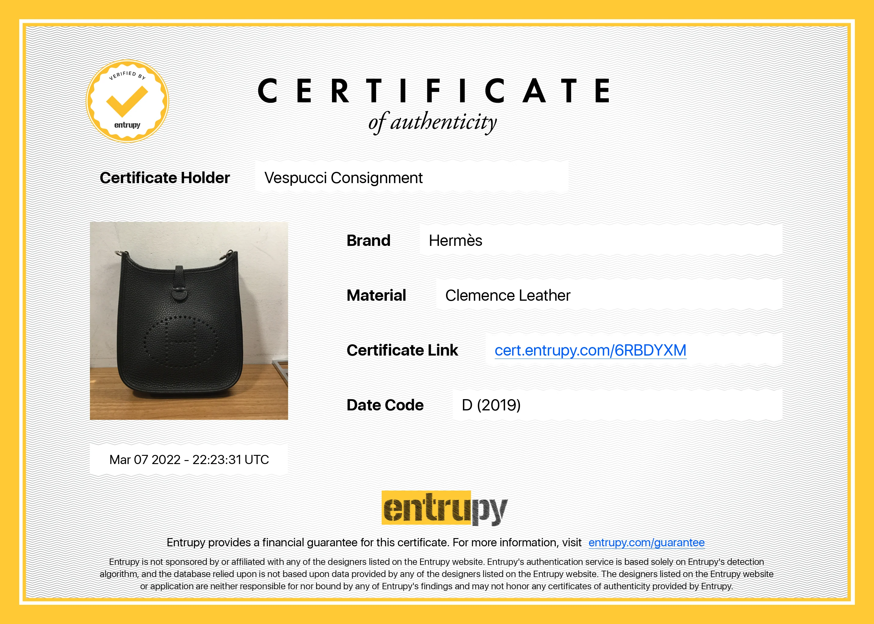 Hermes Black Noir Taurilon Clemence Amazone Evelyne TPM 16 w/ Box - Image 11