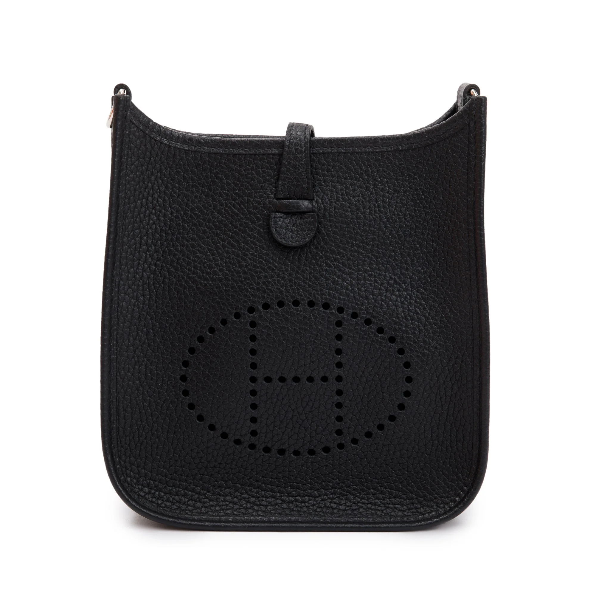 Hermes Black Noir Taurilon Clemence Amazone Evelyne TPM 16 w/ Box - Image 4
