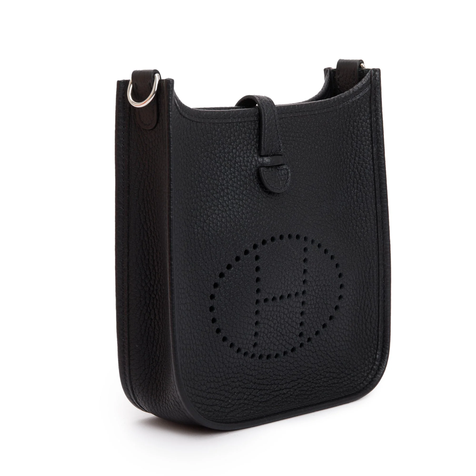 Hermes Black Noir Taurilon Clemence Amazone Evelyne TPM 16 w/ Box - Image 5