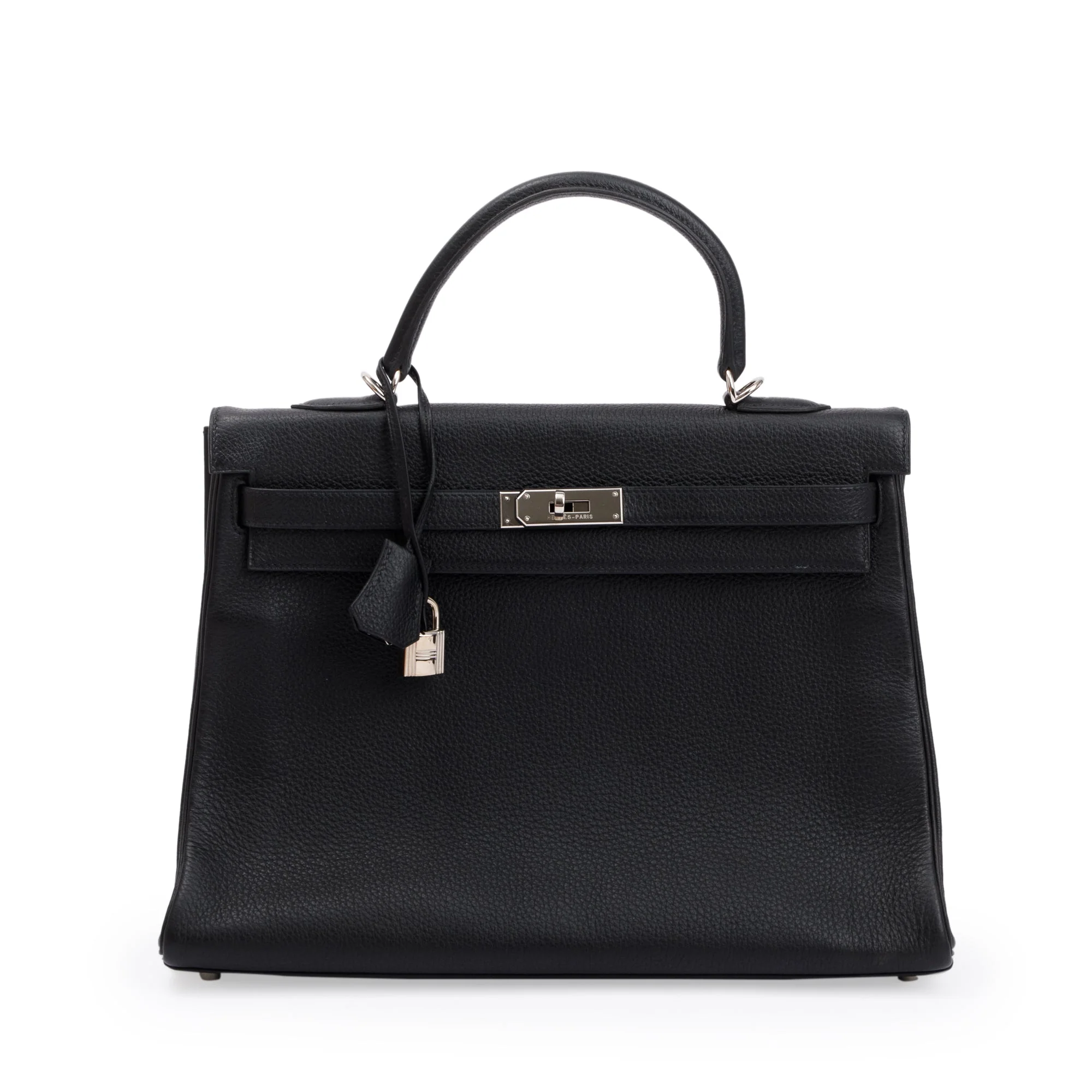 Hermes Black Noir Togo Kelly II Retourne 35 - Image 3