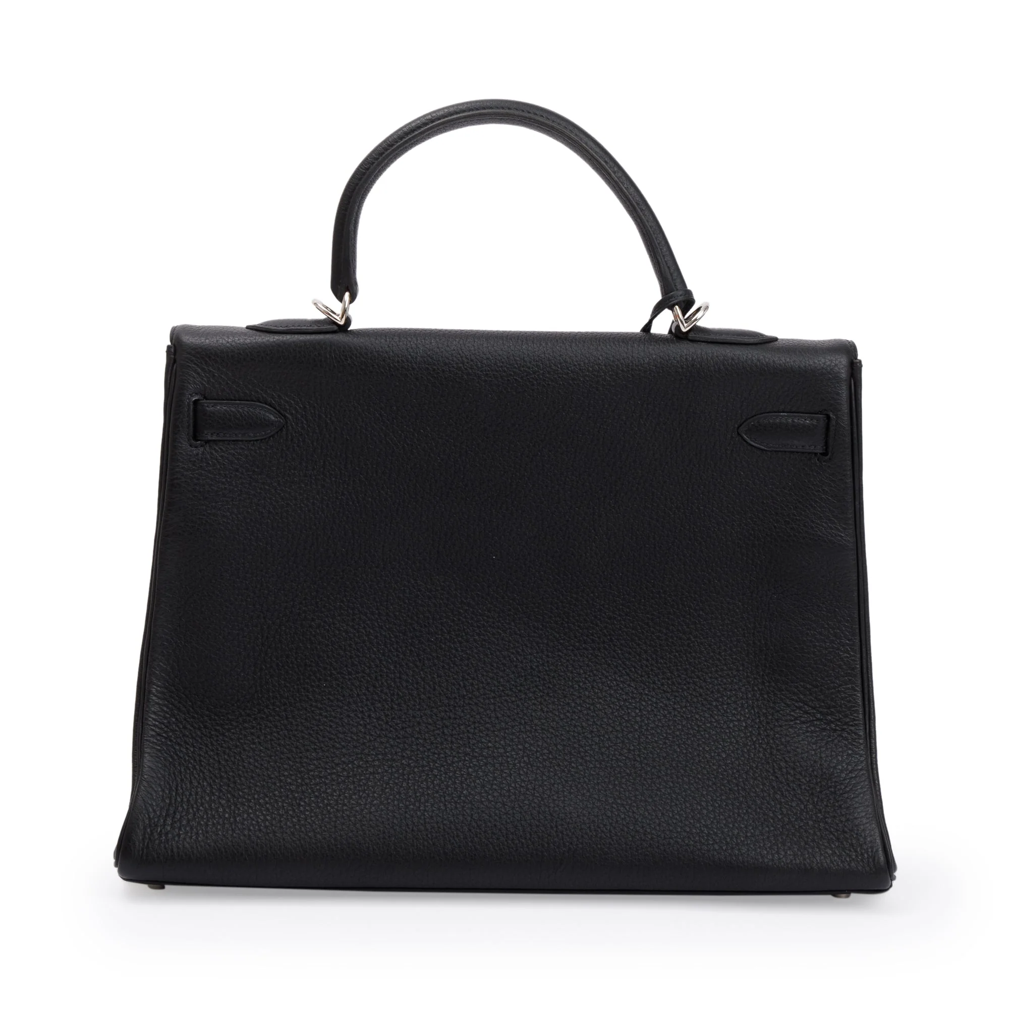 Hermes Black Noir Togo Kelly II Retourne 35 - Image 5