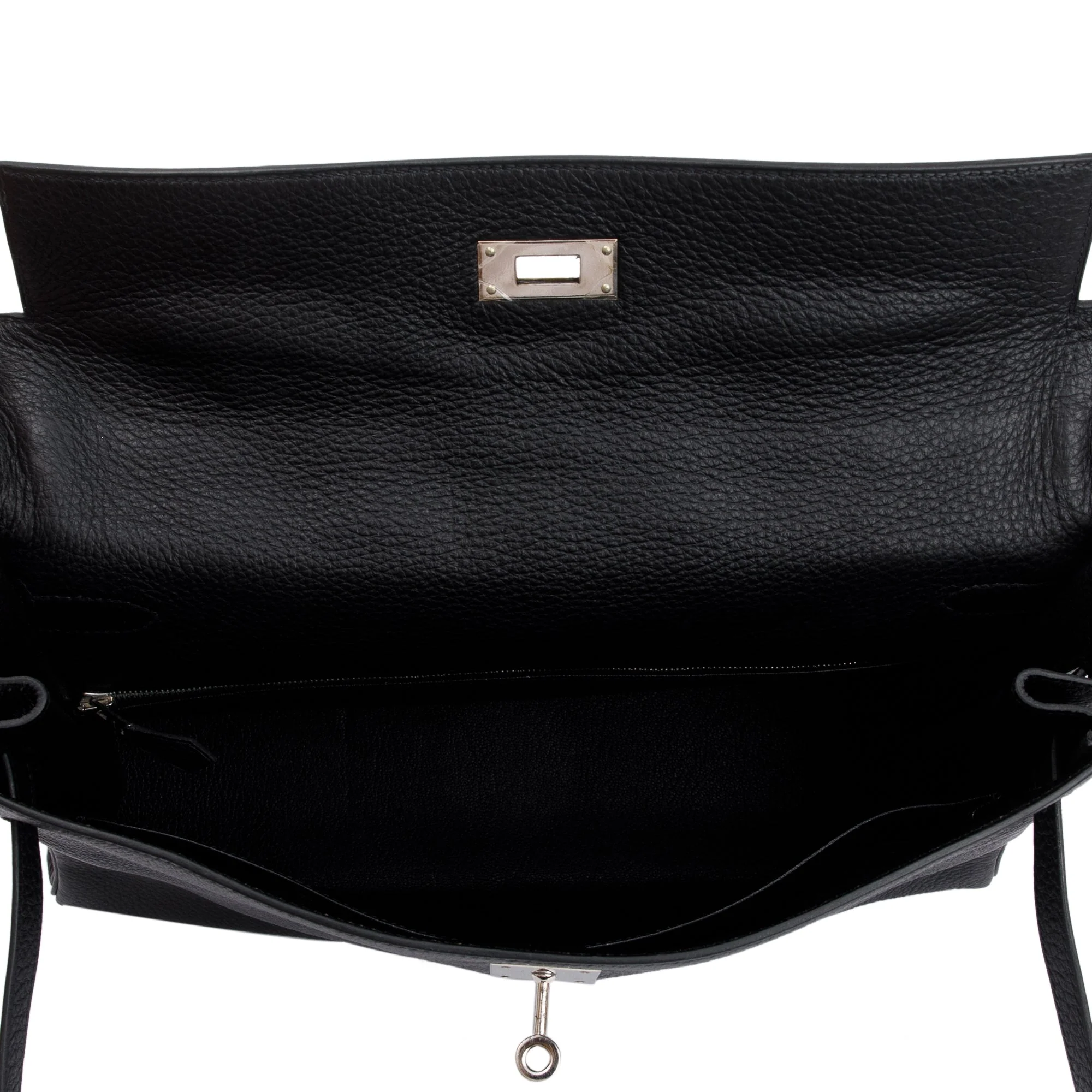 Hermes Black Noir Togo Kelly II Retourne 35 - Image 7