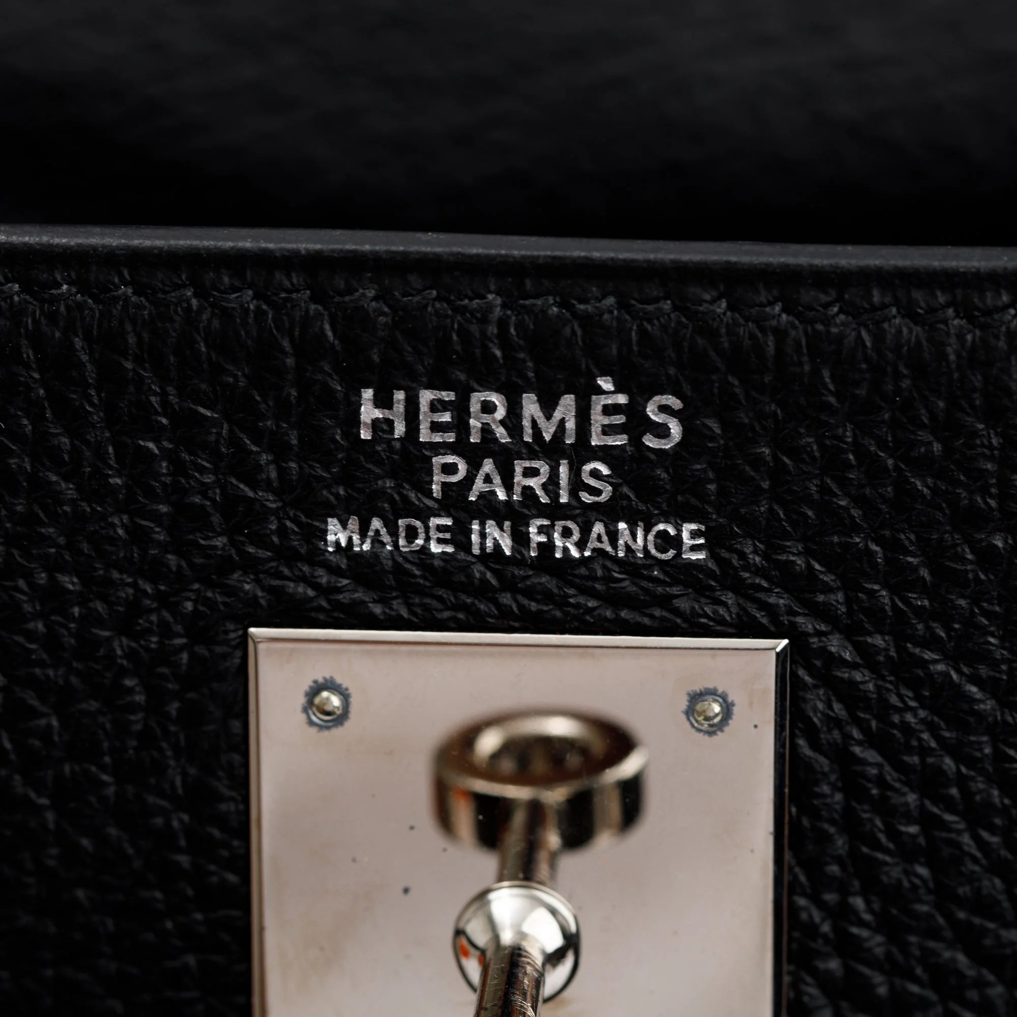 Hermes Black Noir Togo Kelly II Retourne 35 - Image 8