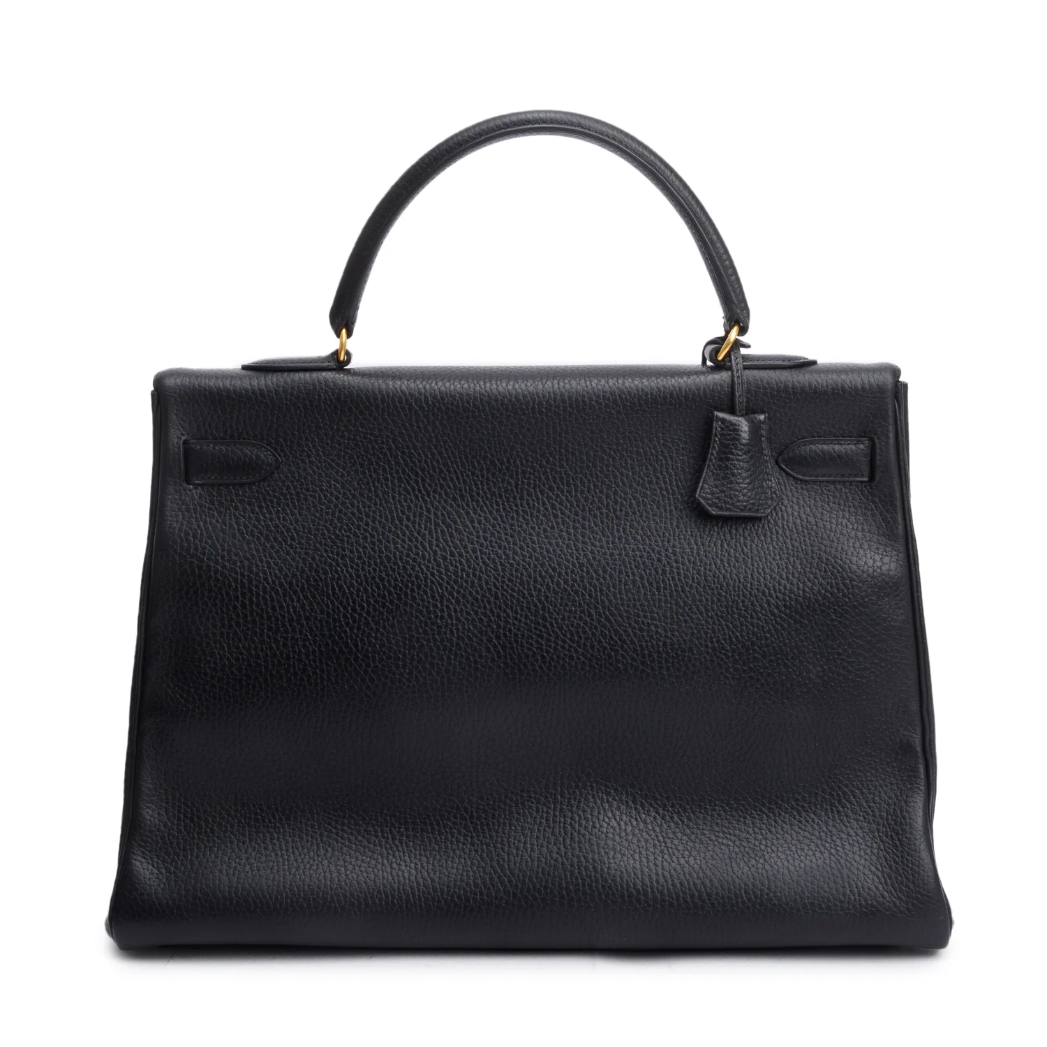 Hermes Black Noir Togo Kelly Retourne 35 w/ Strap - Image 5