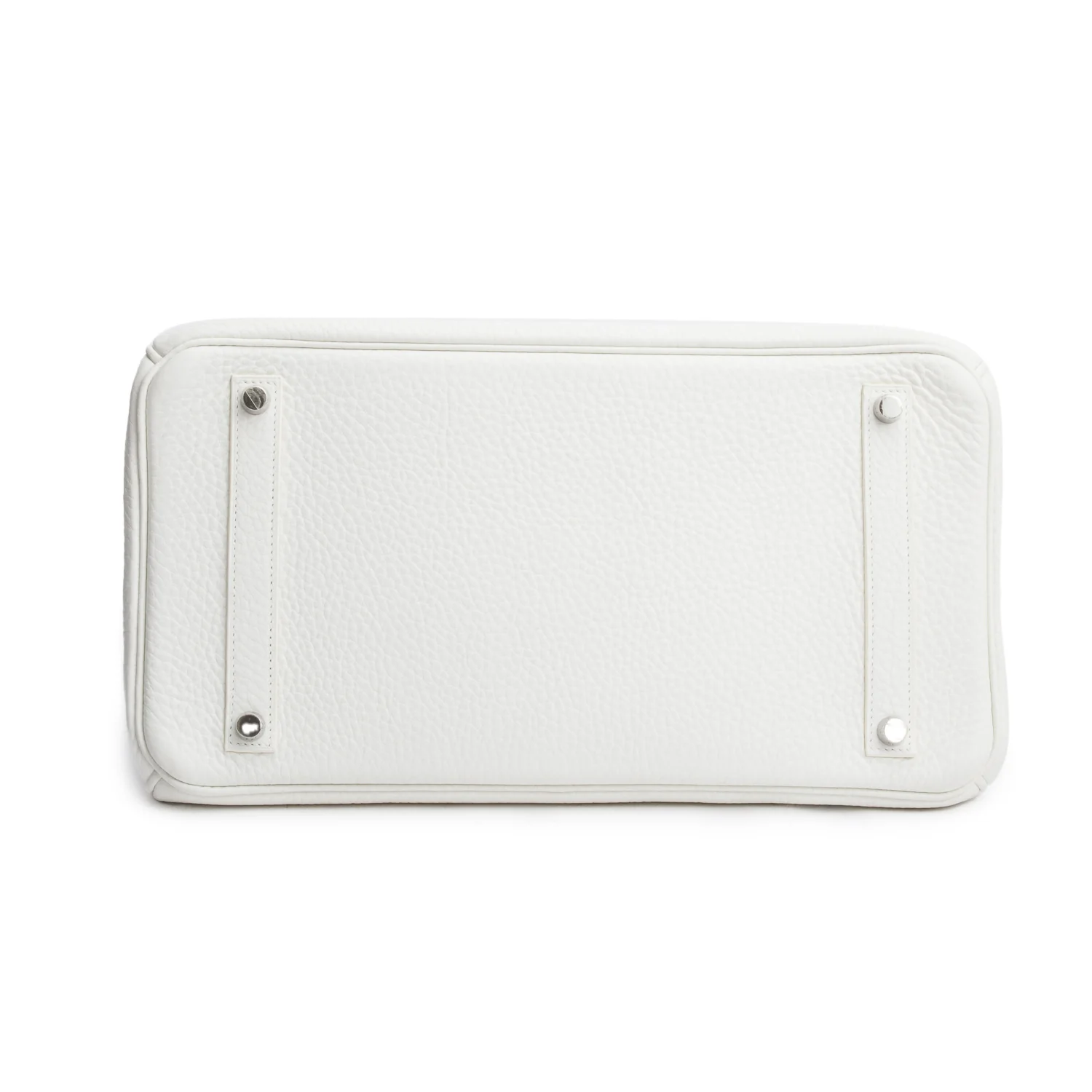 Hermes Blanc Clemence Birkin 35 - Image 5