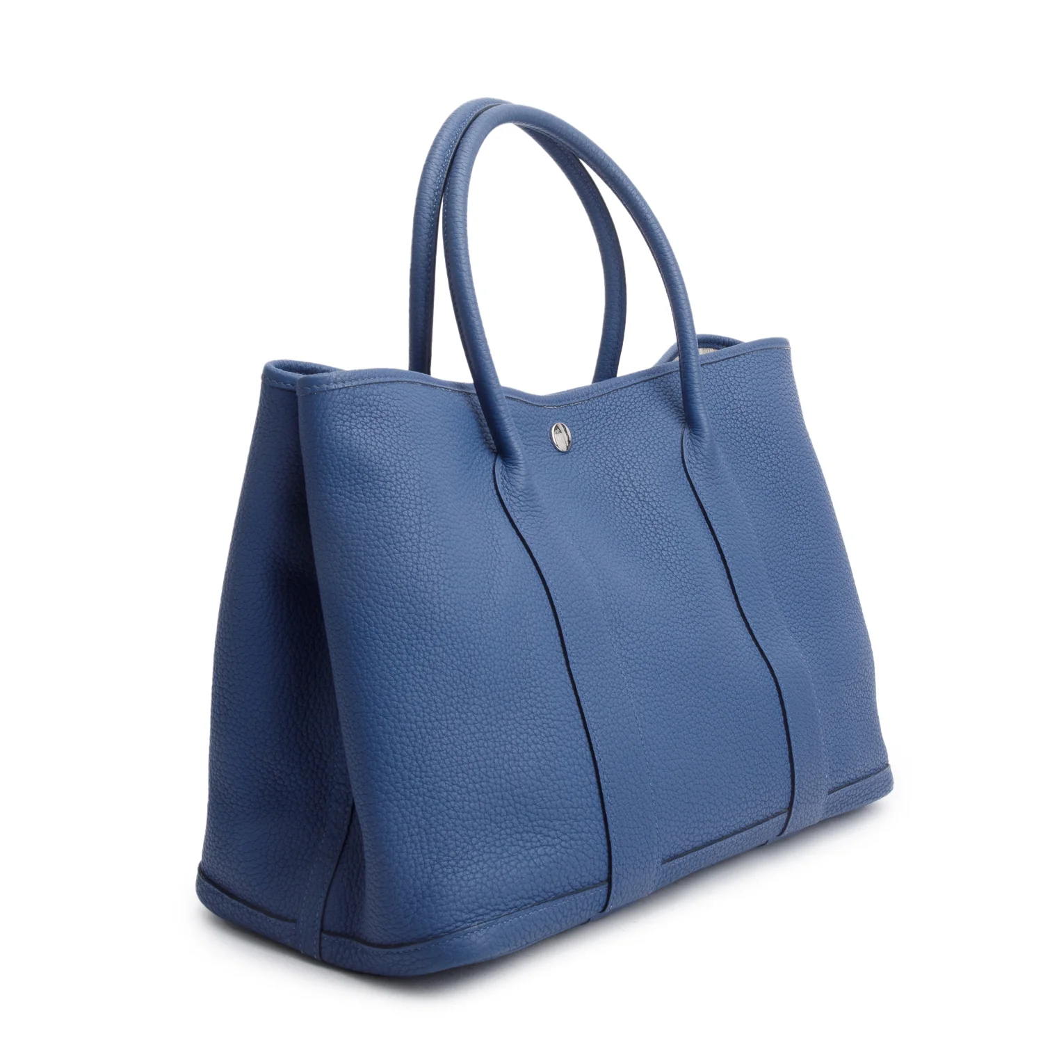 Hermes Bleu Agate Negonda Leather Garden Party 36 w/ Box - Image 5