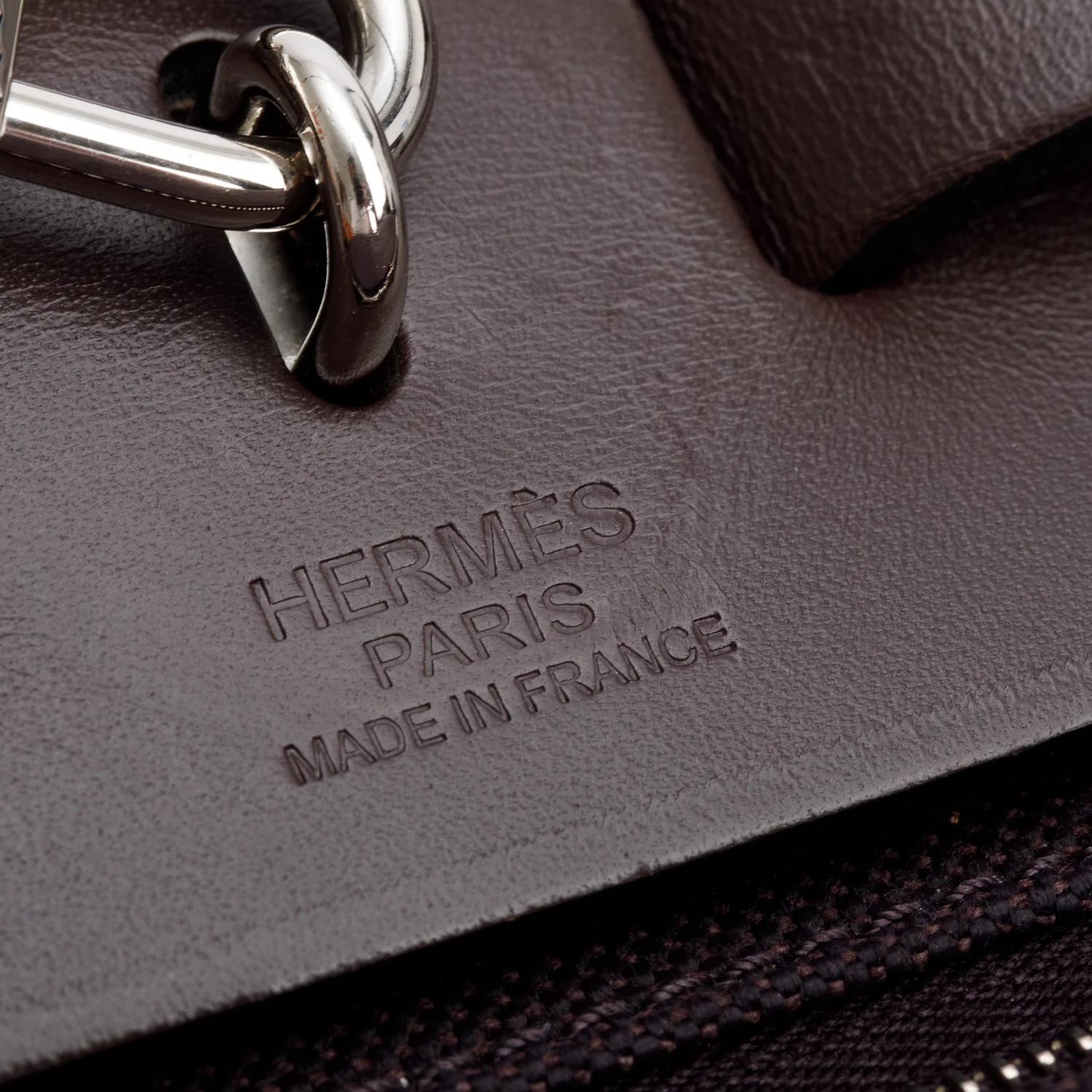 Hermes Cassis/Indigo Toile Ebene Vache Hunter Herbag Zip 31 w/ Pouch & Box - Image 11
