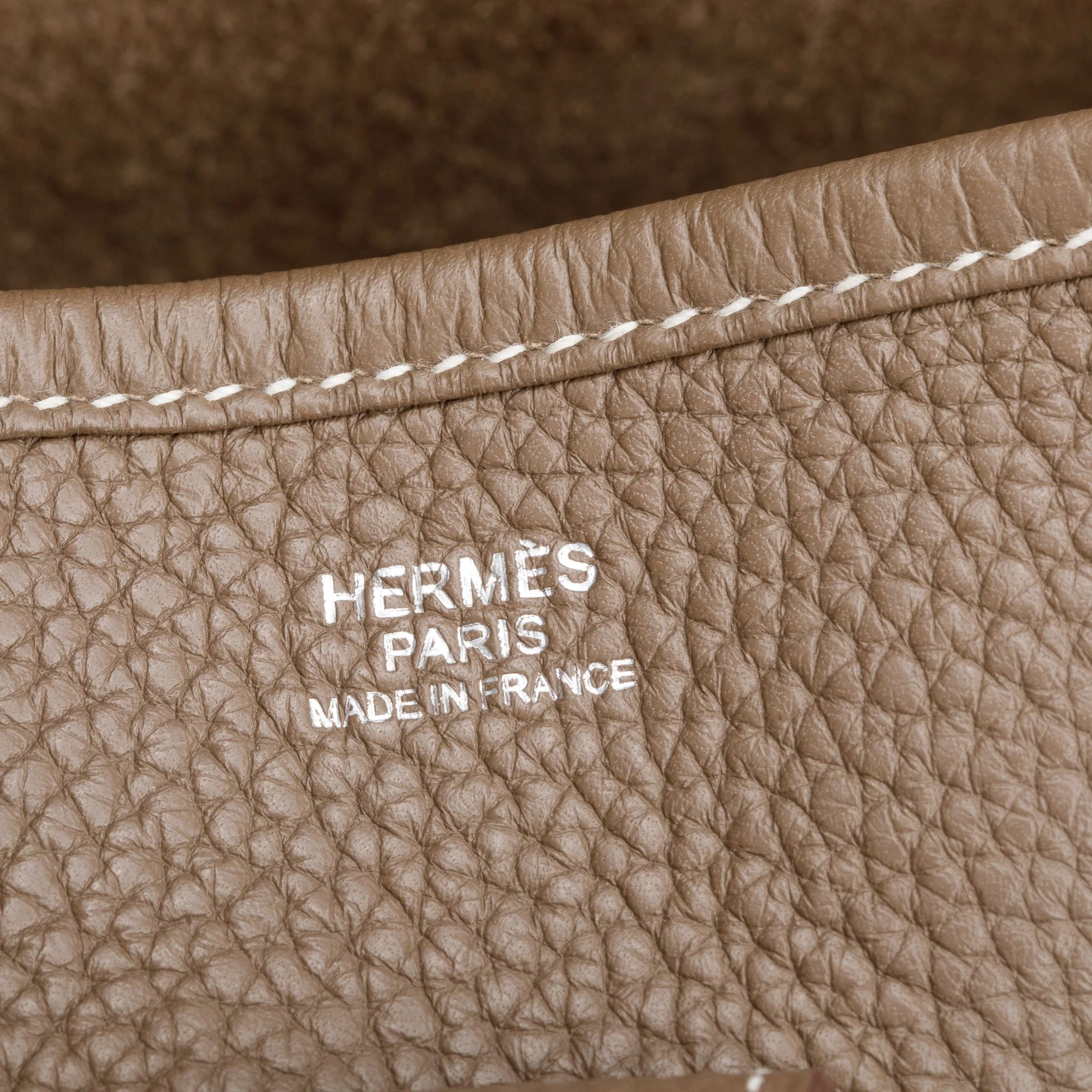 Hermes Etoupe Taurillon Clemence Evelyne III 29 Bag - Image 7