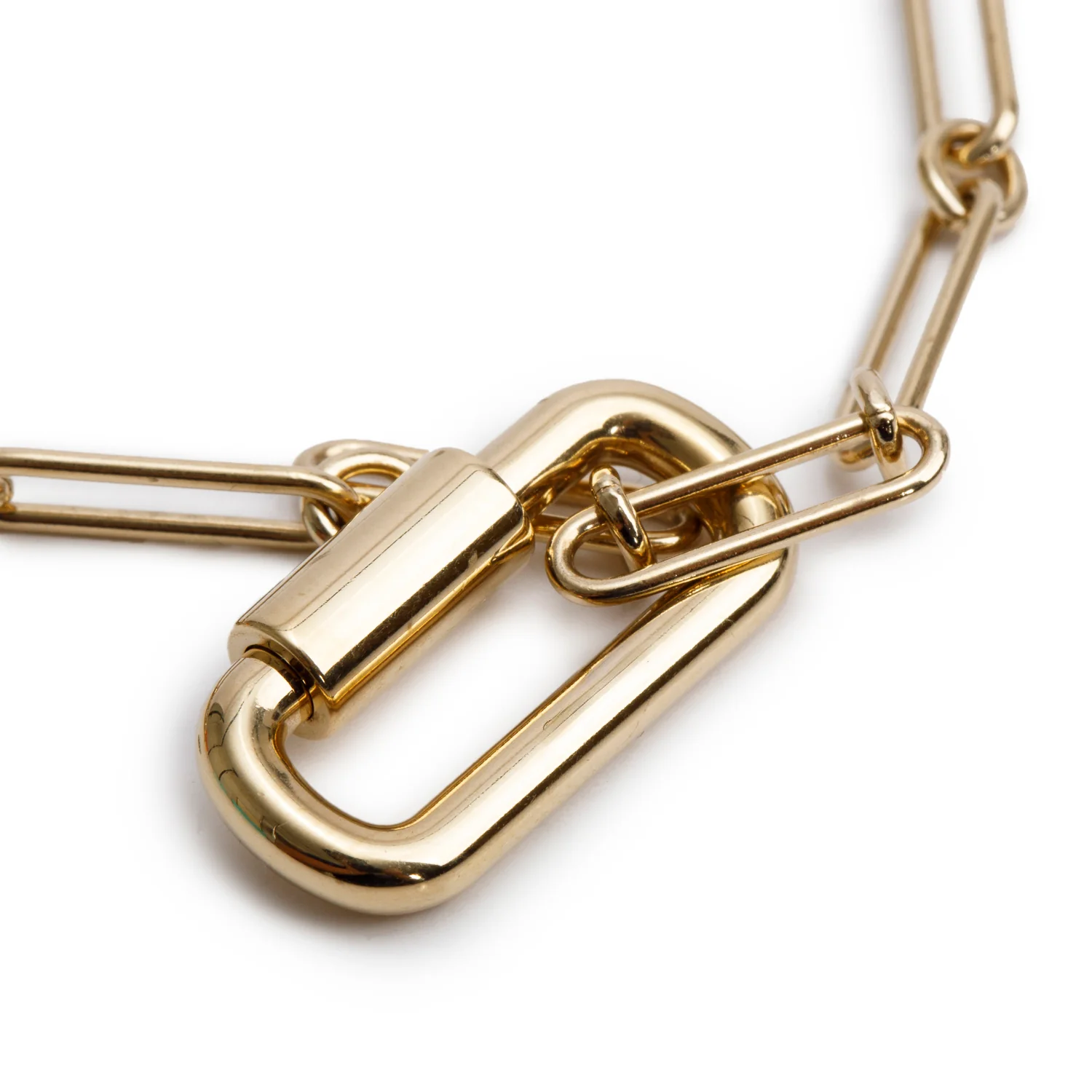 Hermes Gold-Plated Curiosite Long Necklace w/ Box - Image 5
