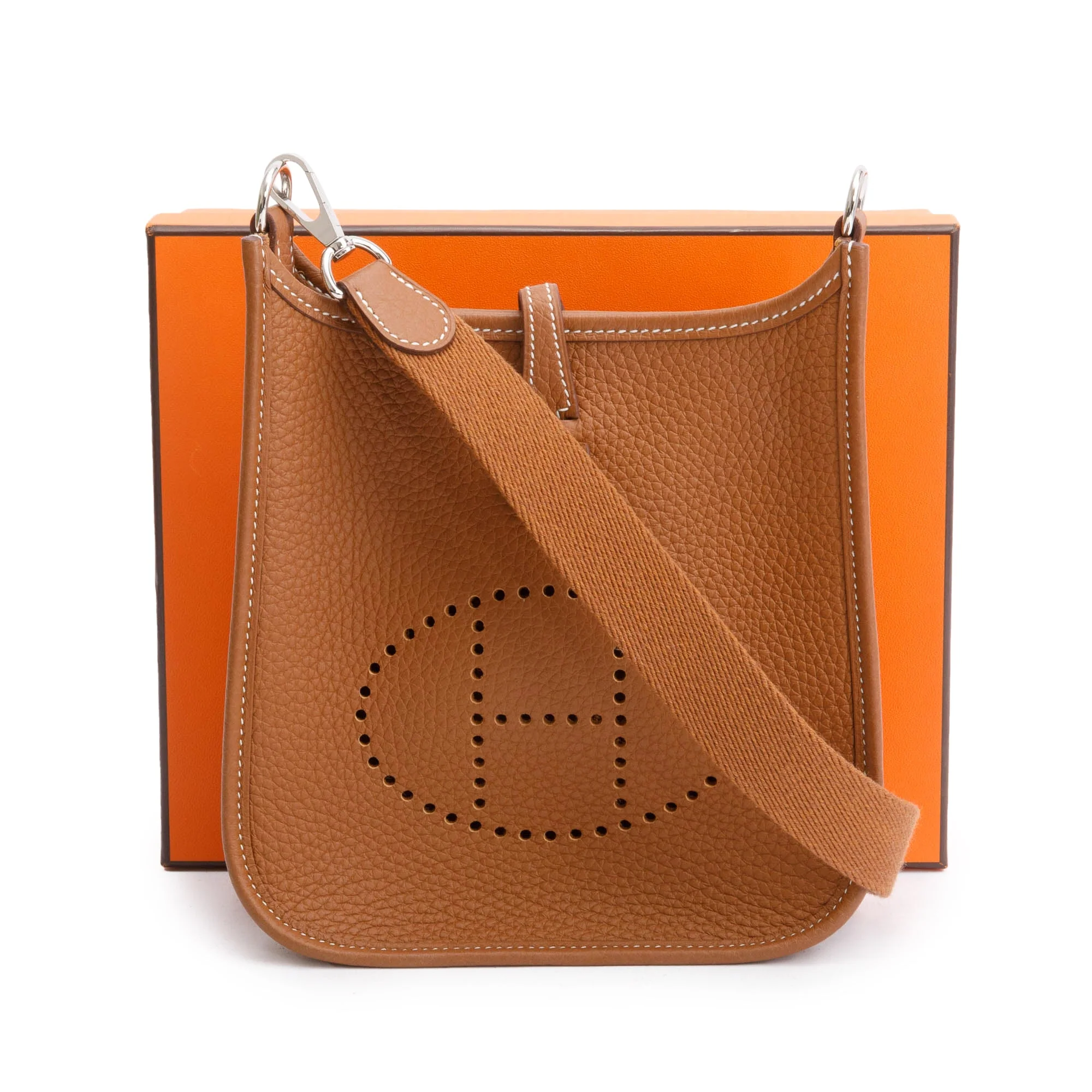 Hermes Gold Taurilon Clemence Amazone Evelyne TPM 16 w/ Box - Image 3