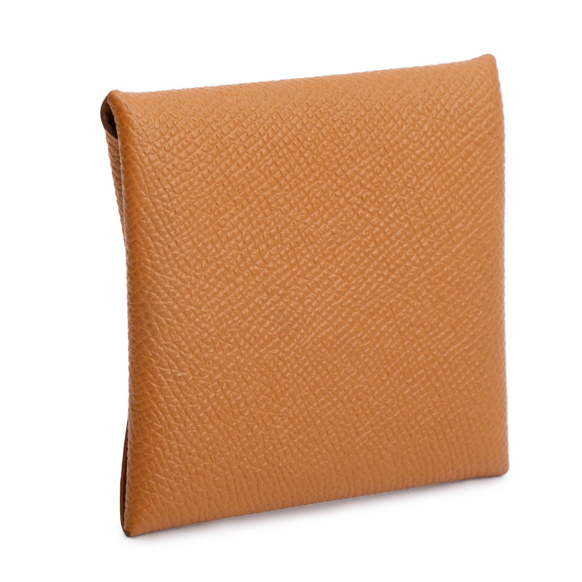 Hermes Gold Veau Epsom Bastia Coin Pouch w/ Box & Receipt - Image 5