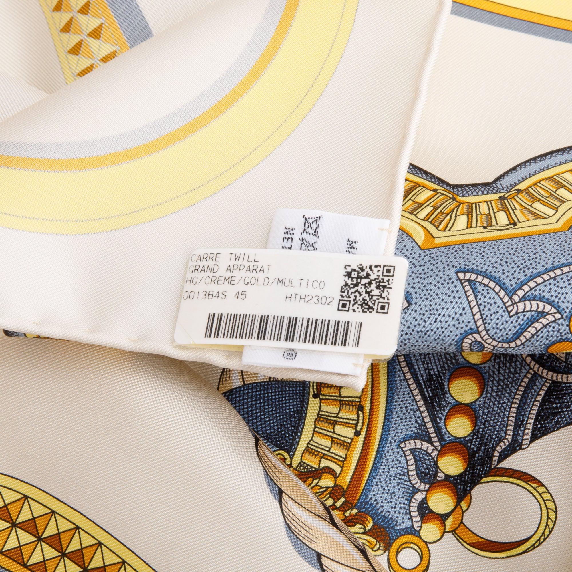 Hermes 'Grand Apparat Forever' Silk Scarf 90 w/ Box - Image 6
