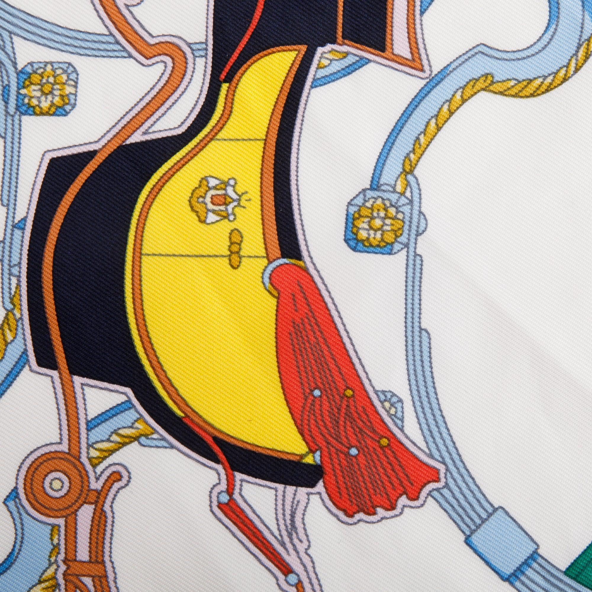 Hermes Green 'Gavroche Springs Remix' Silk Scarf 45 w/ Box - Image 3