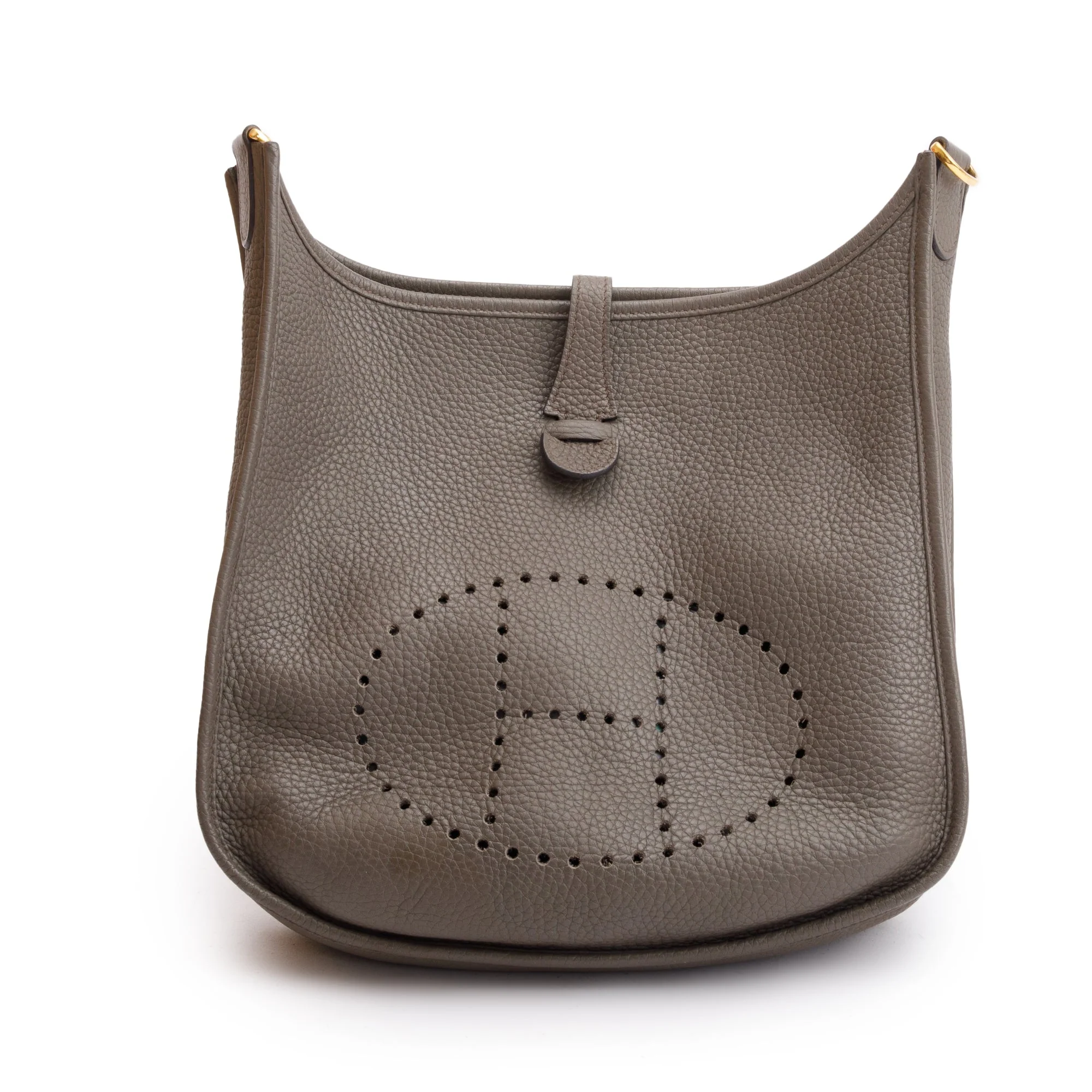 Hermes Gris Etain Taurillon Clemence Evelyne III 29 Bag w/ Box - Image 4