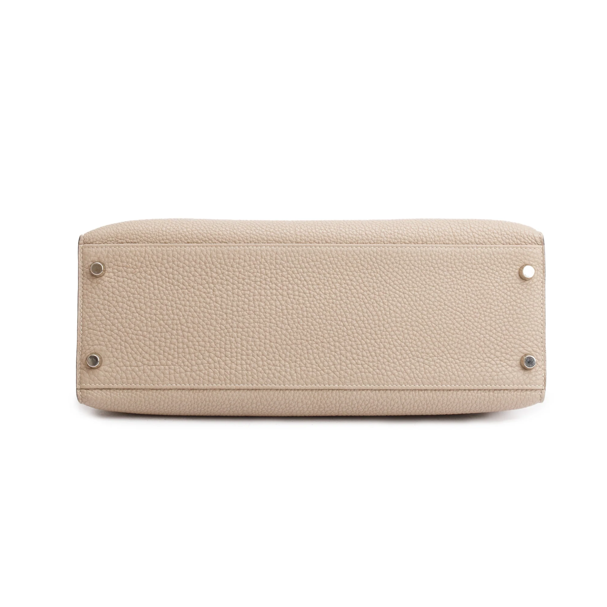 Hermes Gris Tourterelle Taurillon Clemence Kelly II Retourne 32 w/ Strap - Image 6