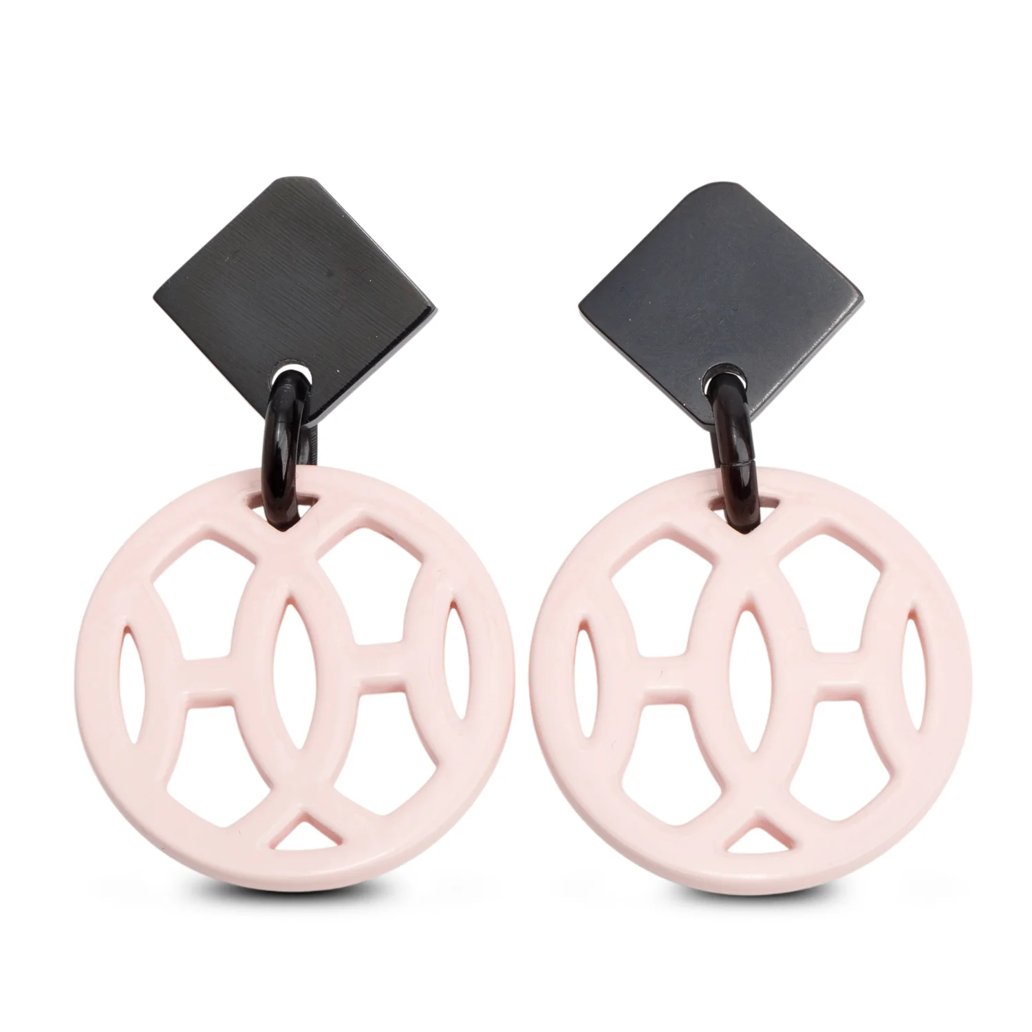 Hermes Horn & Lacquered Hava Drop Earrings