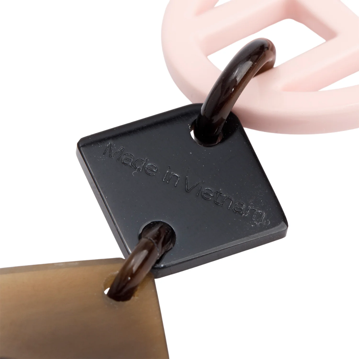 Hermes Horn & Laquered Hava Station Necklace - Image 3