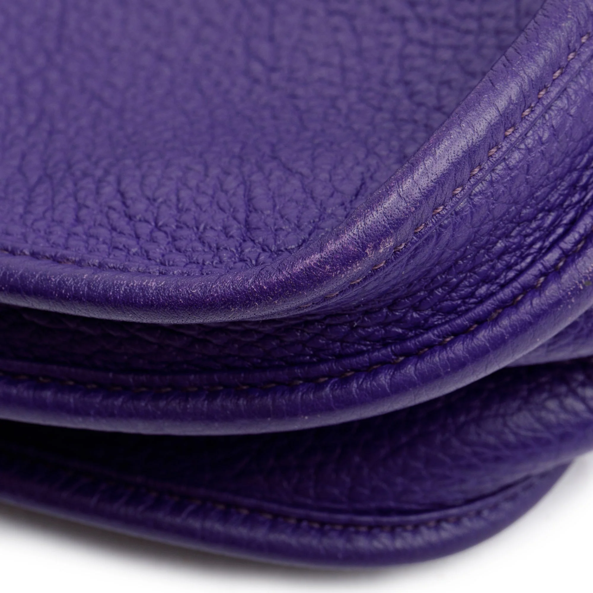 Hermes Iris Clemence Leather Evelyne III PM Bag - Image 10