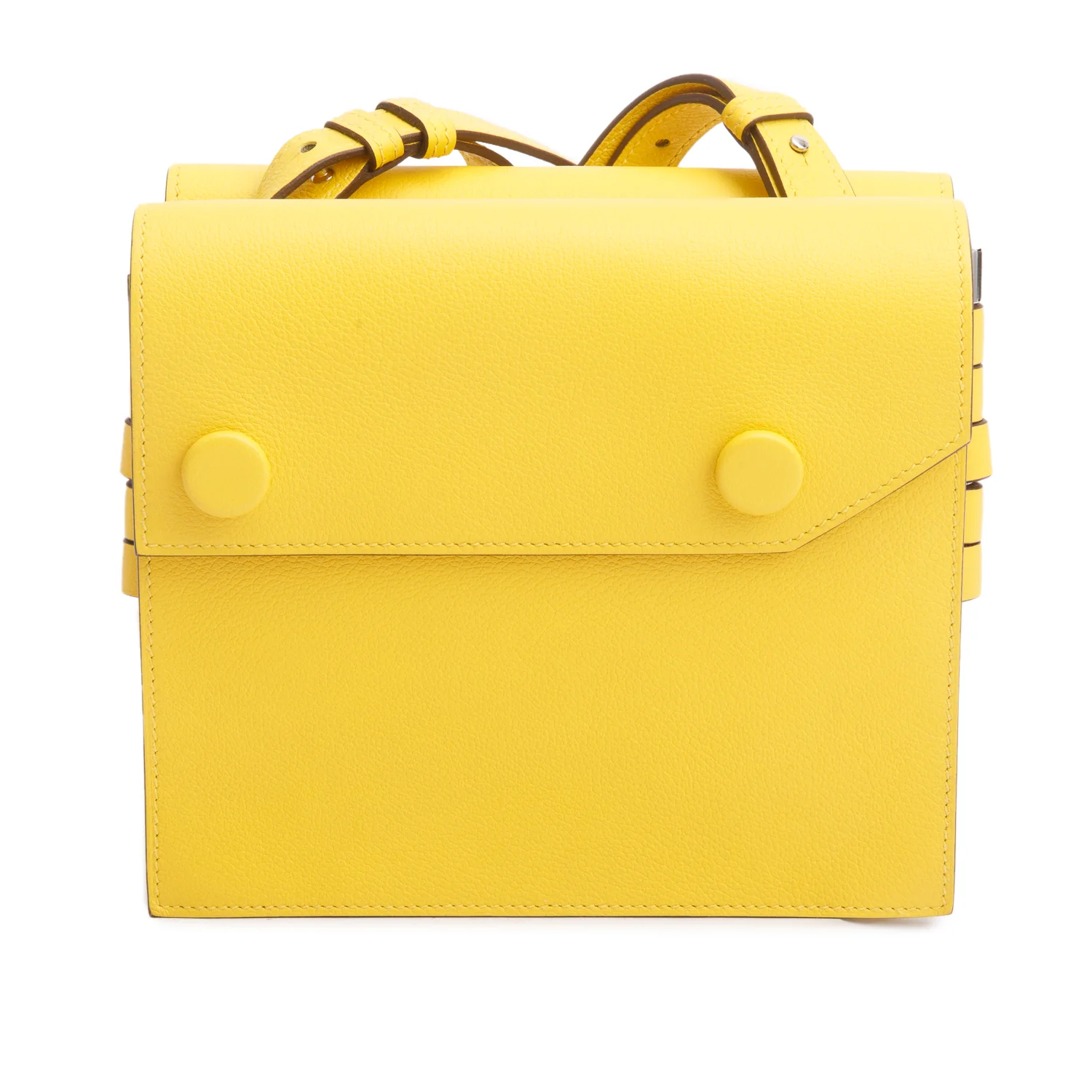 Hermes Jaune de Naples Evercolor Twins Bag w/ Box - Image 4