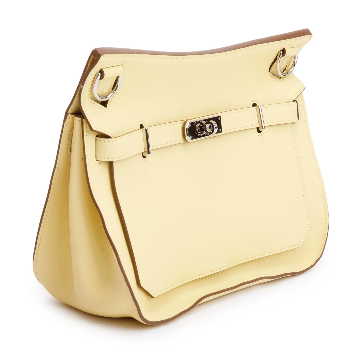 Hermes Jaune Poussin Swift Leather Jypsiere 28 w/ Strap & Box - Image 5