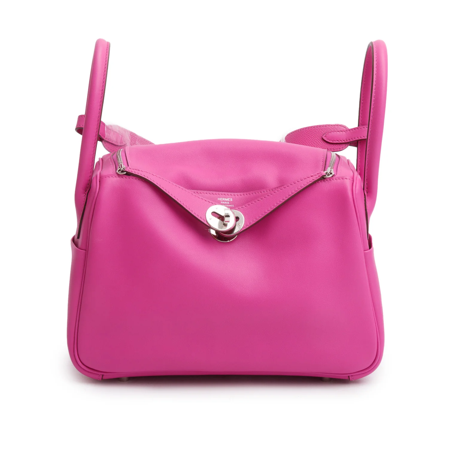 Hermes Magnolia Veau Swift Tressage De Cuir Lindy 26 w/ Box - Image 4