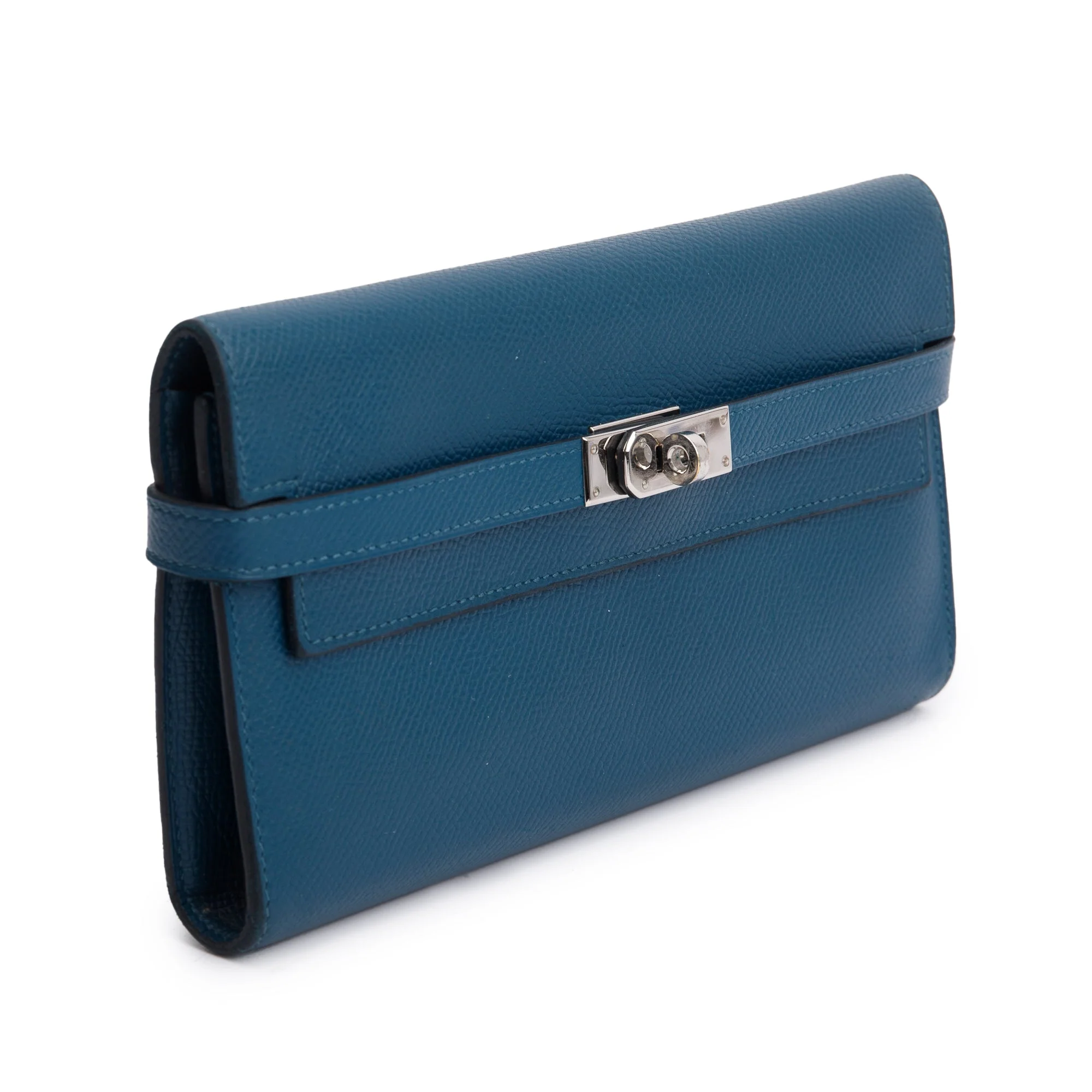 Hermes Malachite Epsom Leather Classic Kelly Longue Wallet - Image 2