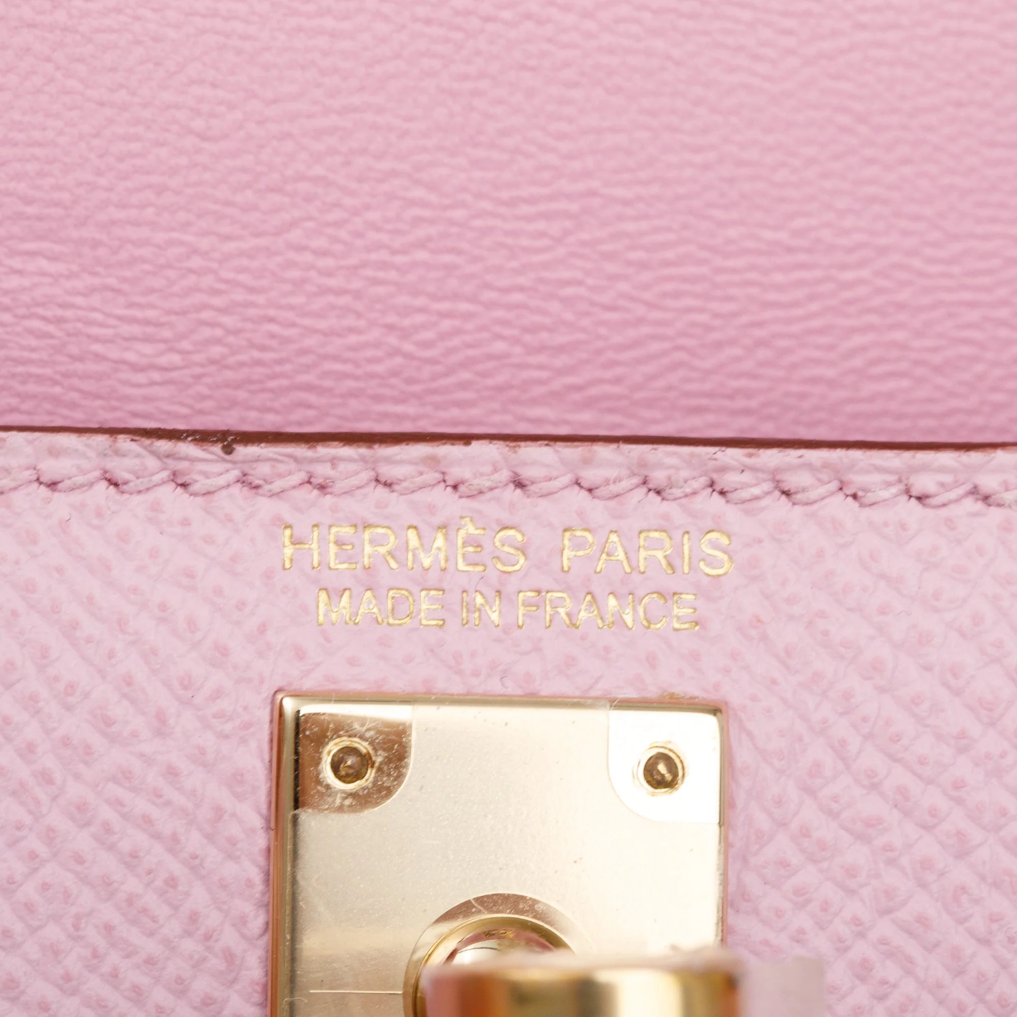 Hermes Mauve Sylvestre Epsom Leather Mini Kelly II Sellier 20 w/ Box & Strap - Image 8
