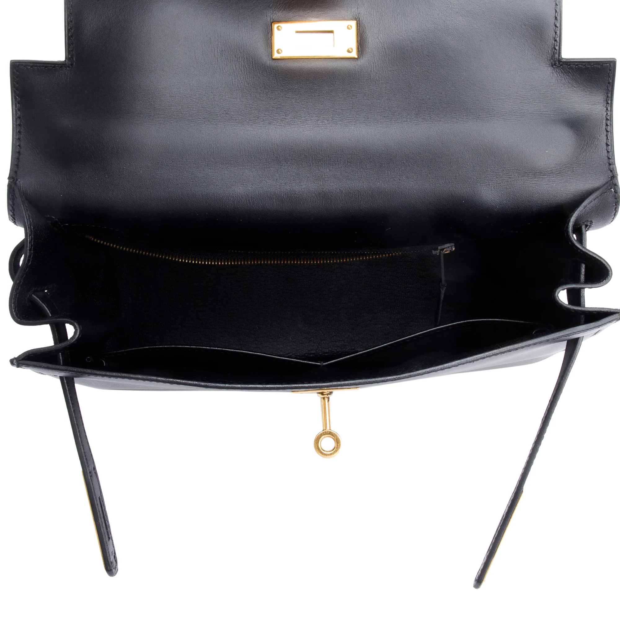 Hermes Noir Box Leather Kelly  Sellier 28 - Image 6