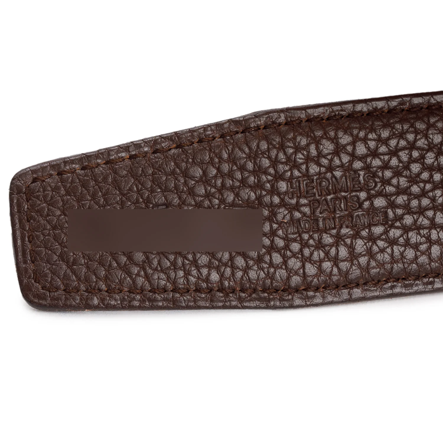 Hermes Noir/Chocolat Neve Reversible Leather 32 MM H Belt Kit, Size 85 - Image 3