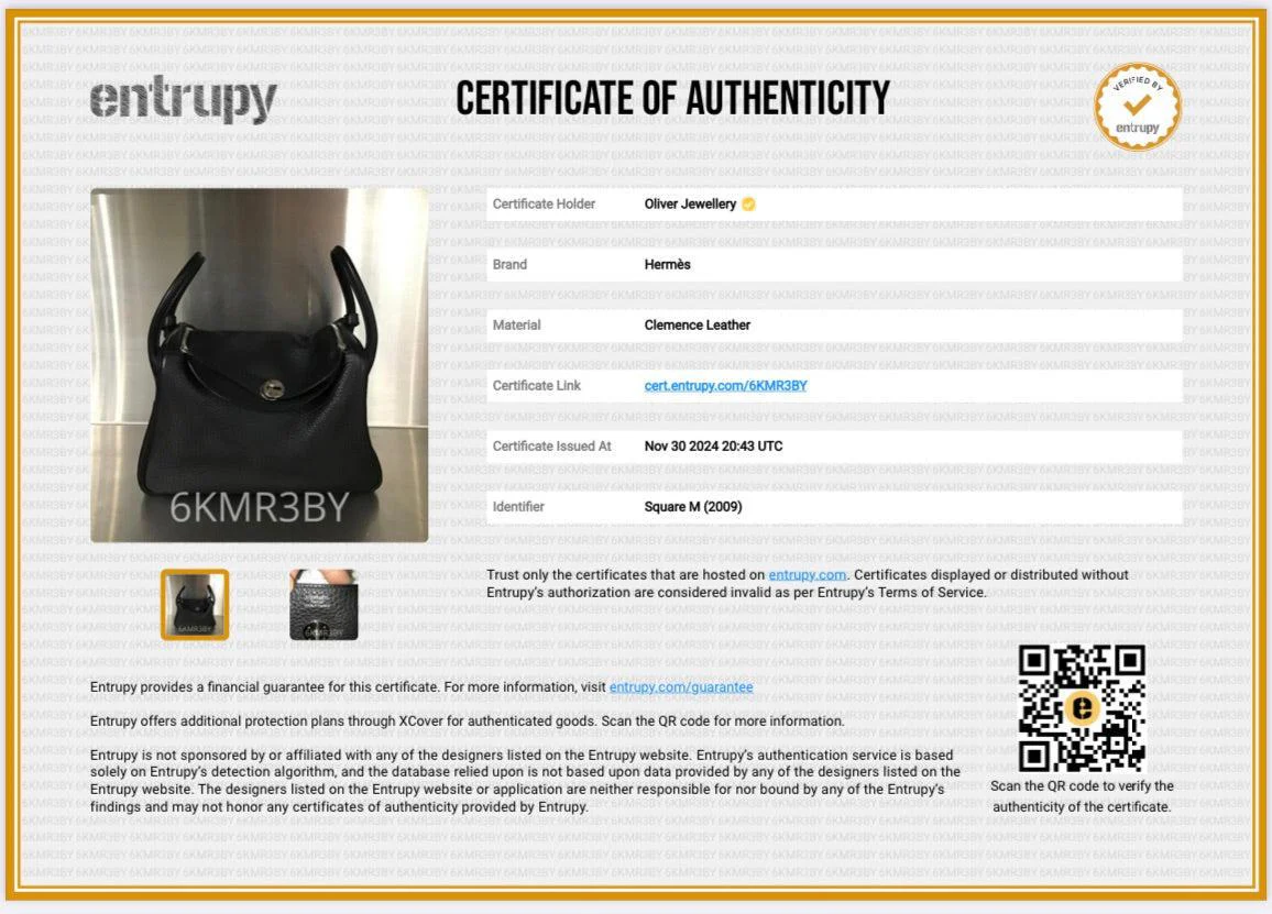 Hermes Noir Clemence Leather Lindy 30 - Image 10