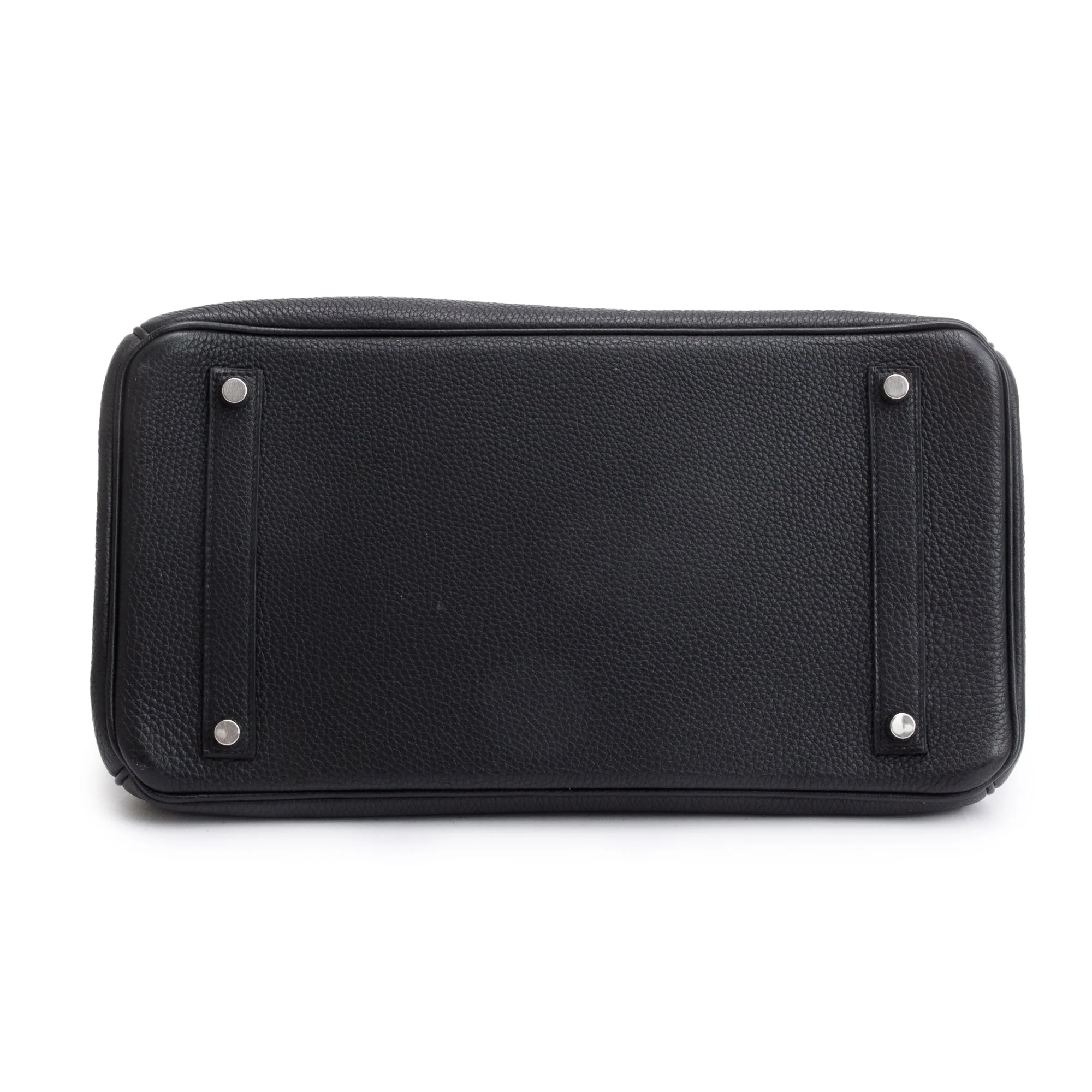 Hermes Noir Taurillon Clemence Birkin 35 w/ Box - Image 5