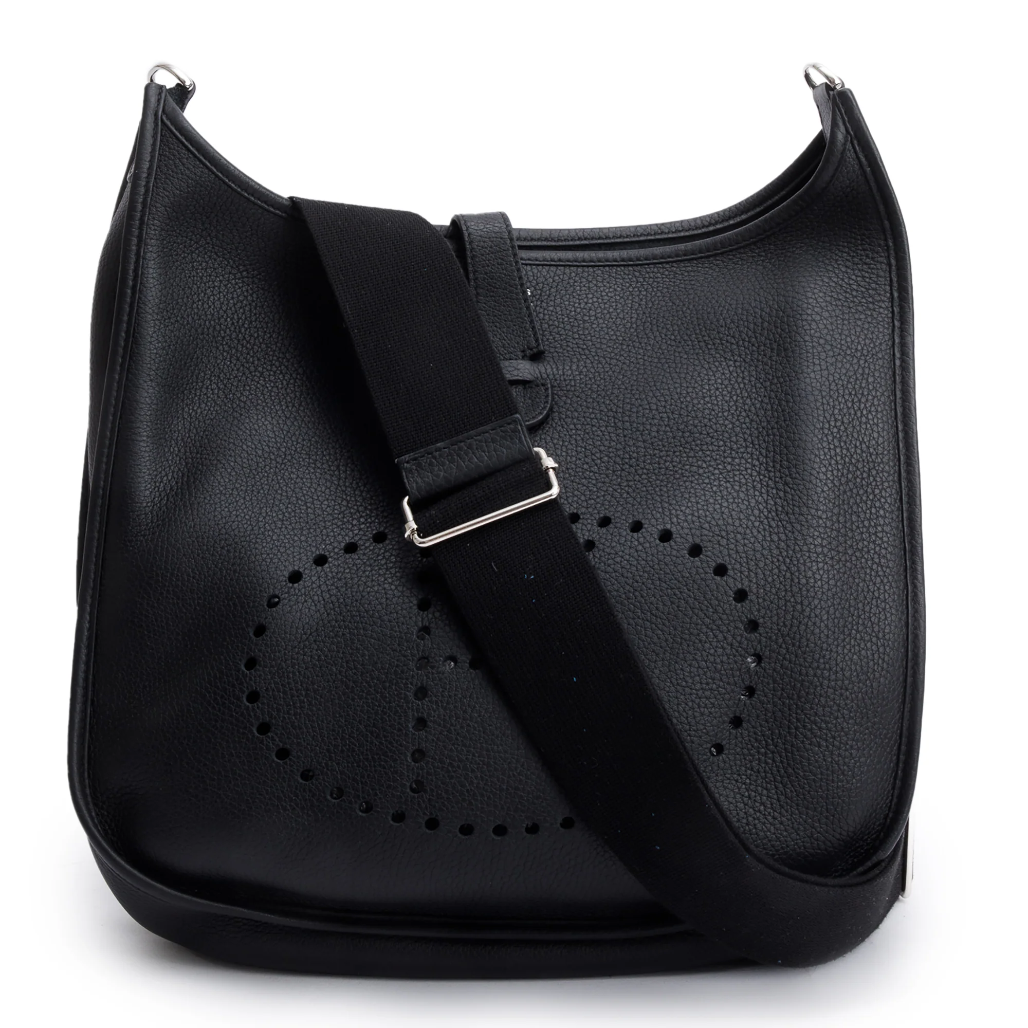 Hermes Noir Taurillon Clemence Evelyne III 29 Bag