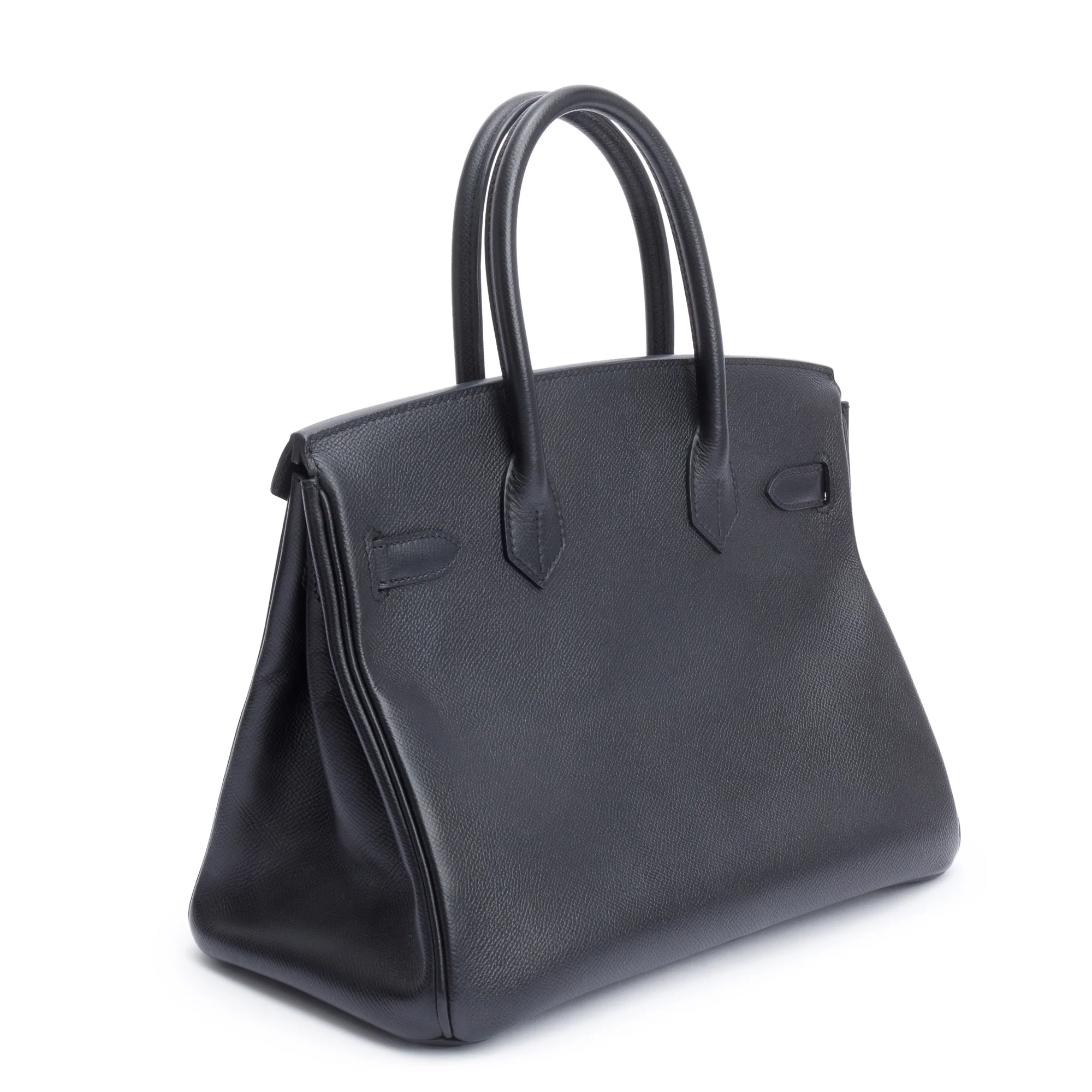 Hermes Noir Veau Epsom Birkin 30 w/ Box - Image 5