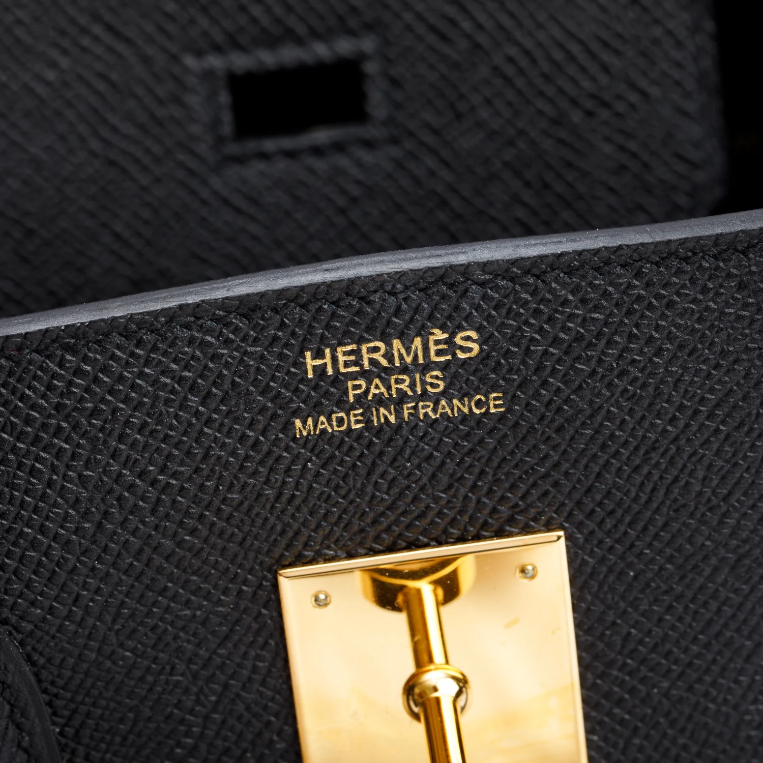 Hermes Noir Veau Epsom Birkin 35 w/ Box - Image 8