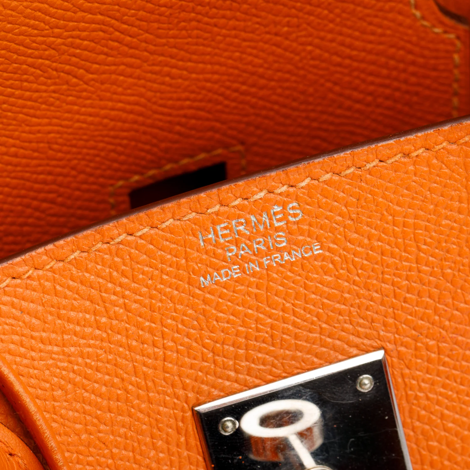 Hermes Orange Epsom Birkin 30 - Image 8